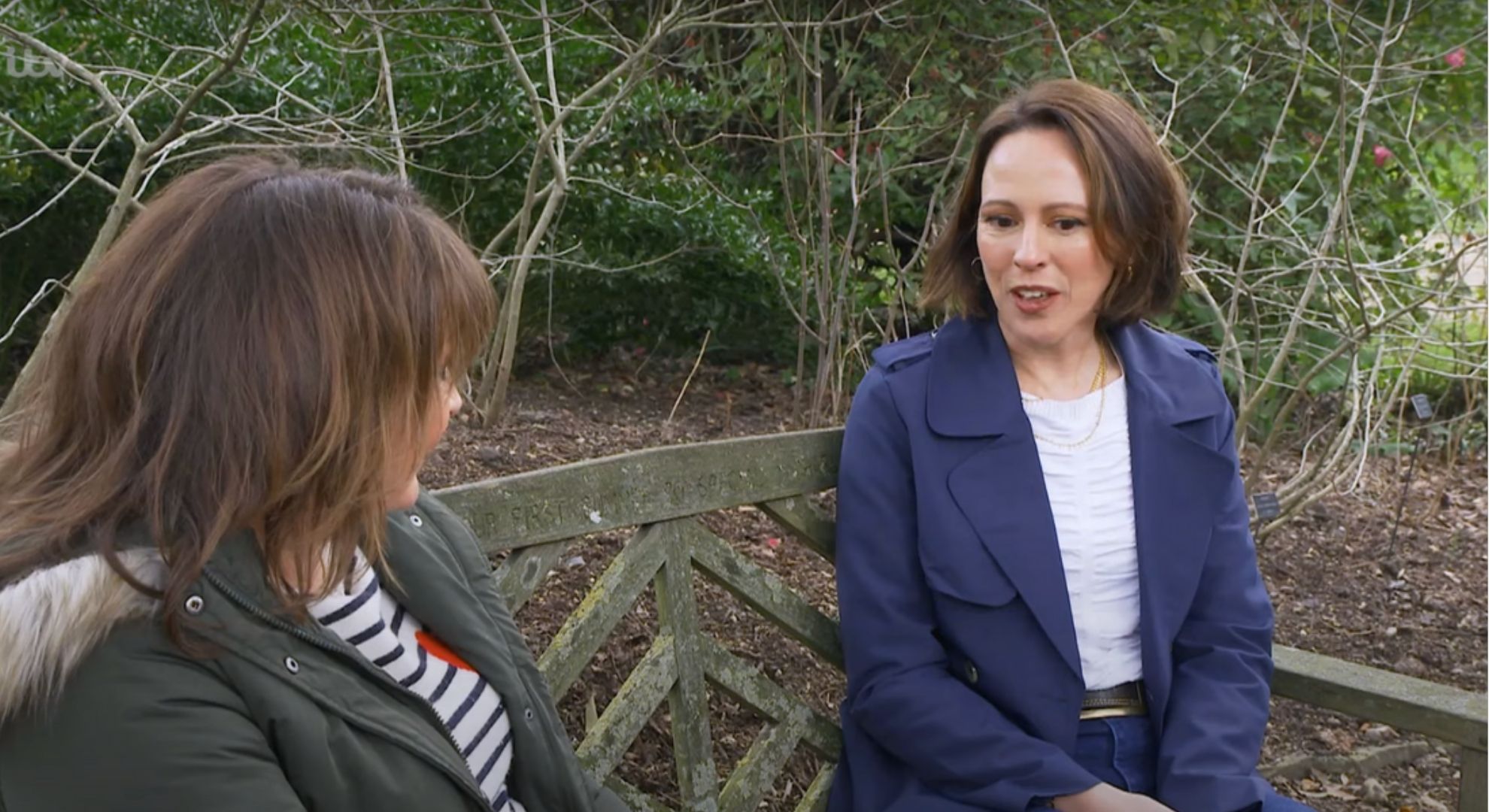 Lorraine Kelly speaking to Lady Sarra