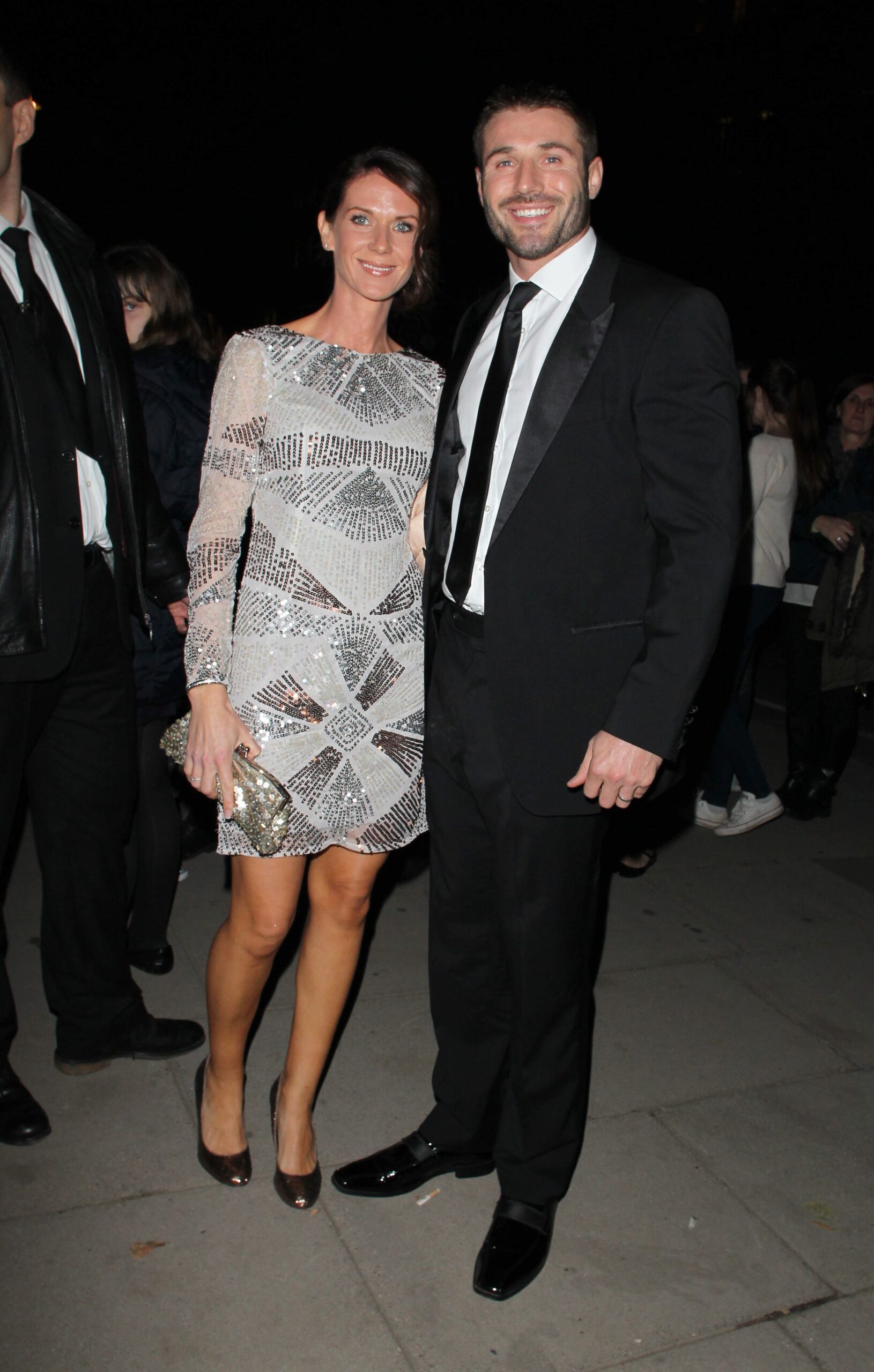 Ben Cohen and Abby smiling on a night out 
