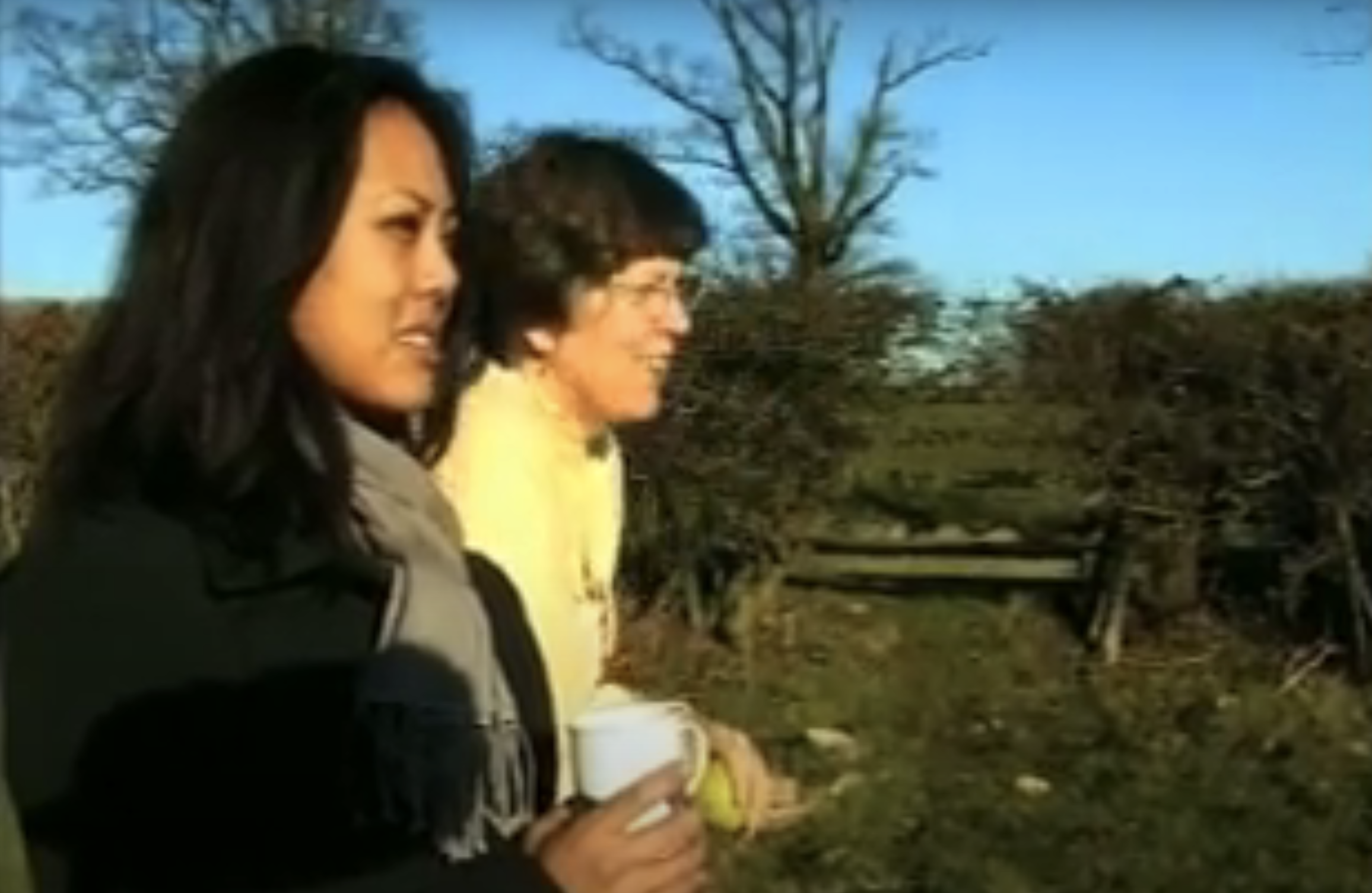 Prue Leith and Li-Da Kruger in Li-Da's documentary