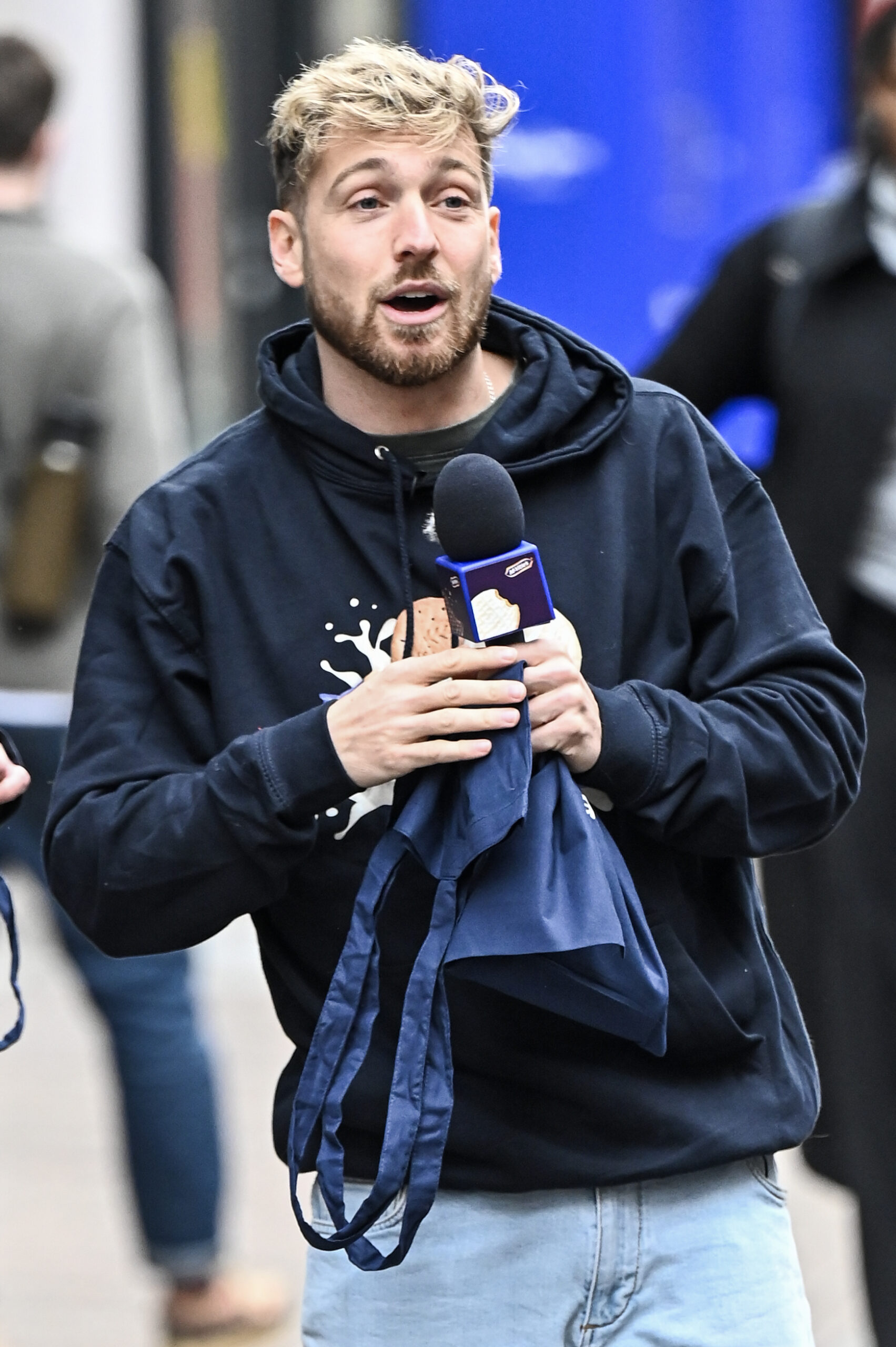 Sam Thompson looks surprised while out