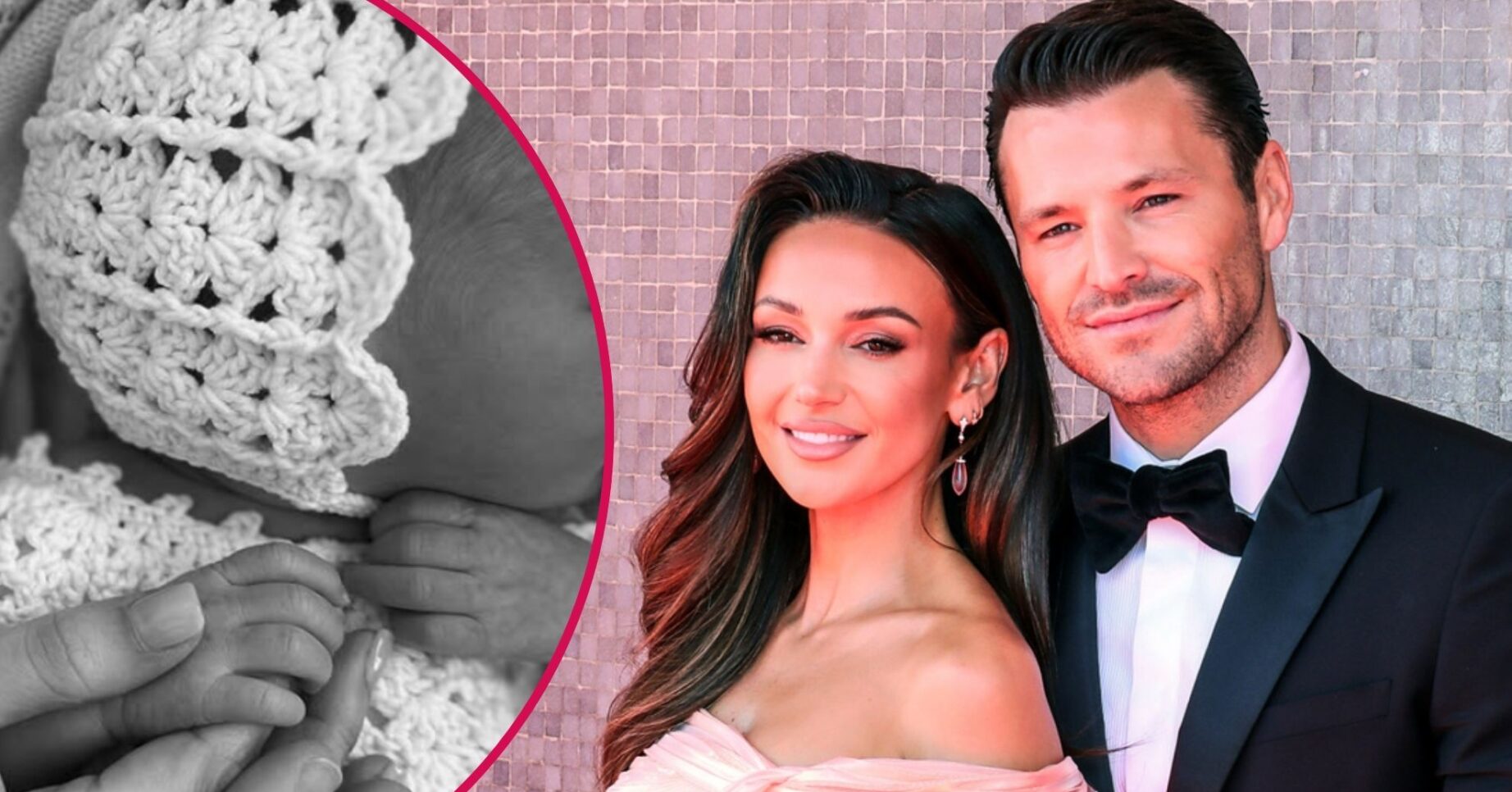 Michelle Keegan and Mark Wright on the red carpet / photo of baby Palma