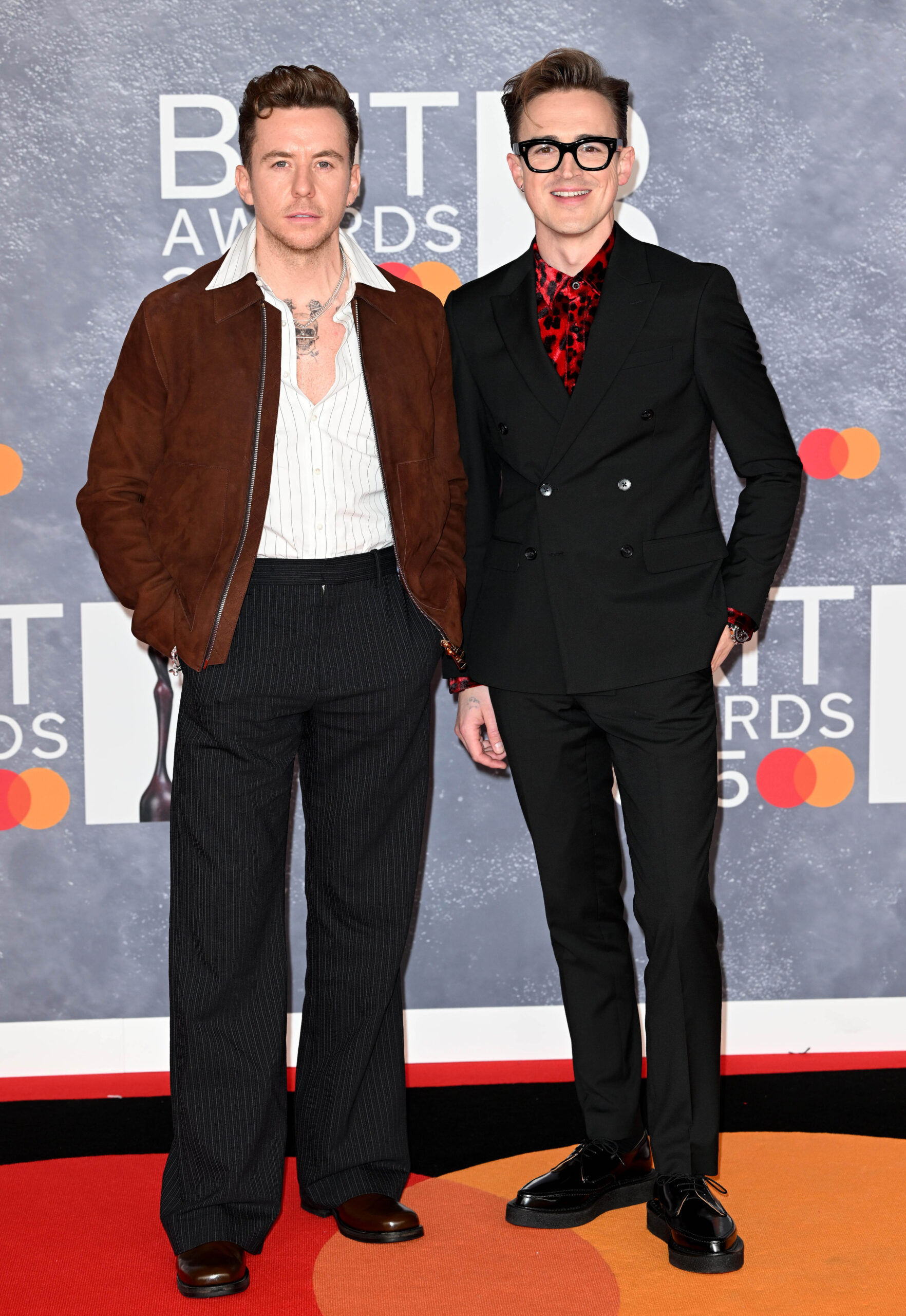 Danny Jones and Tom Fletcher at the BRITs 