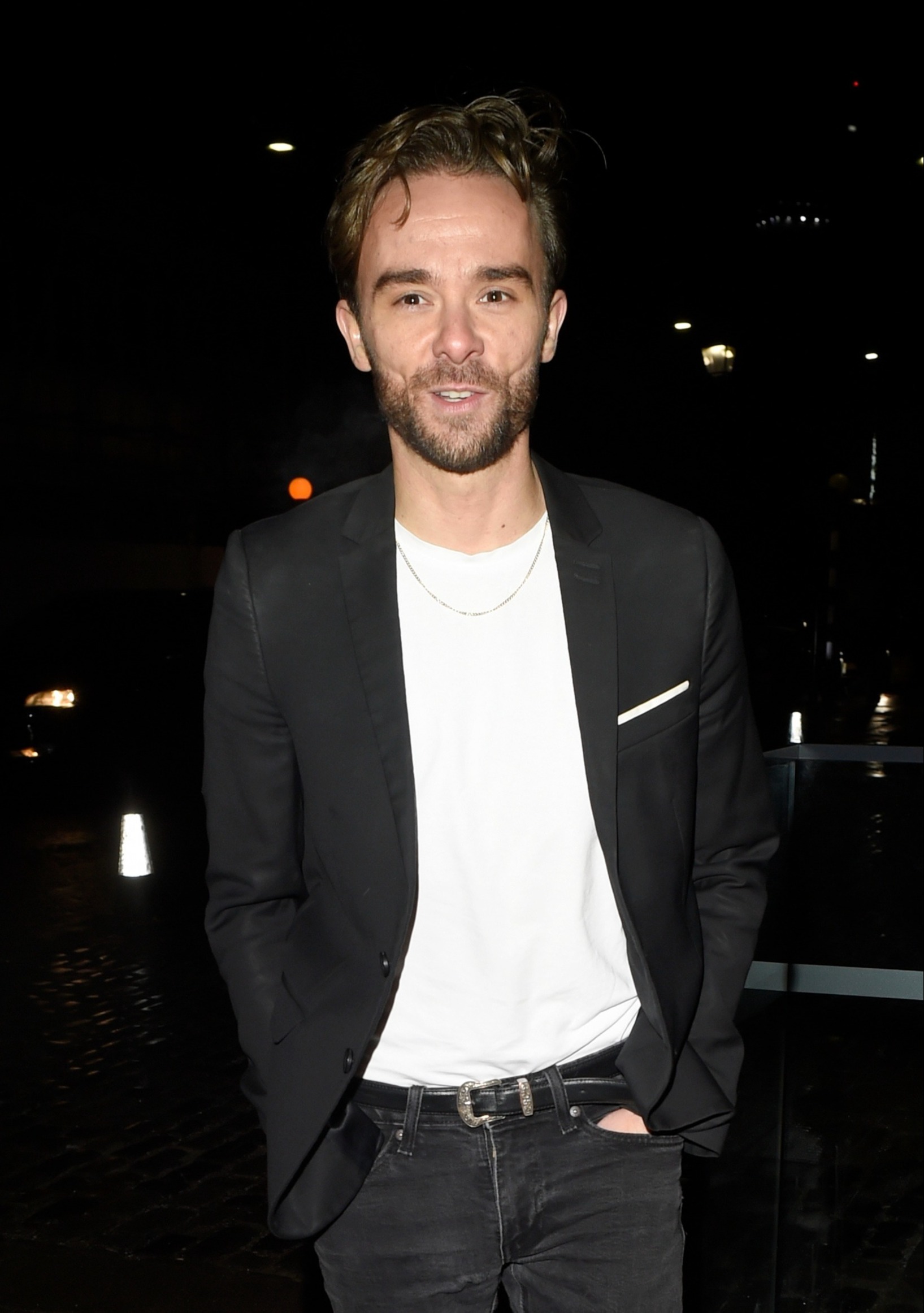 Jack P. Shepherd outside smiling