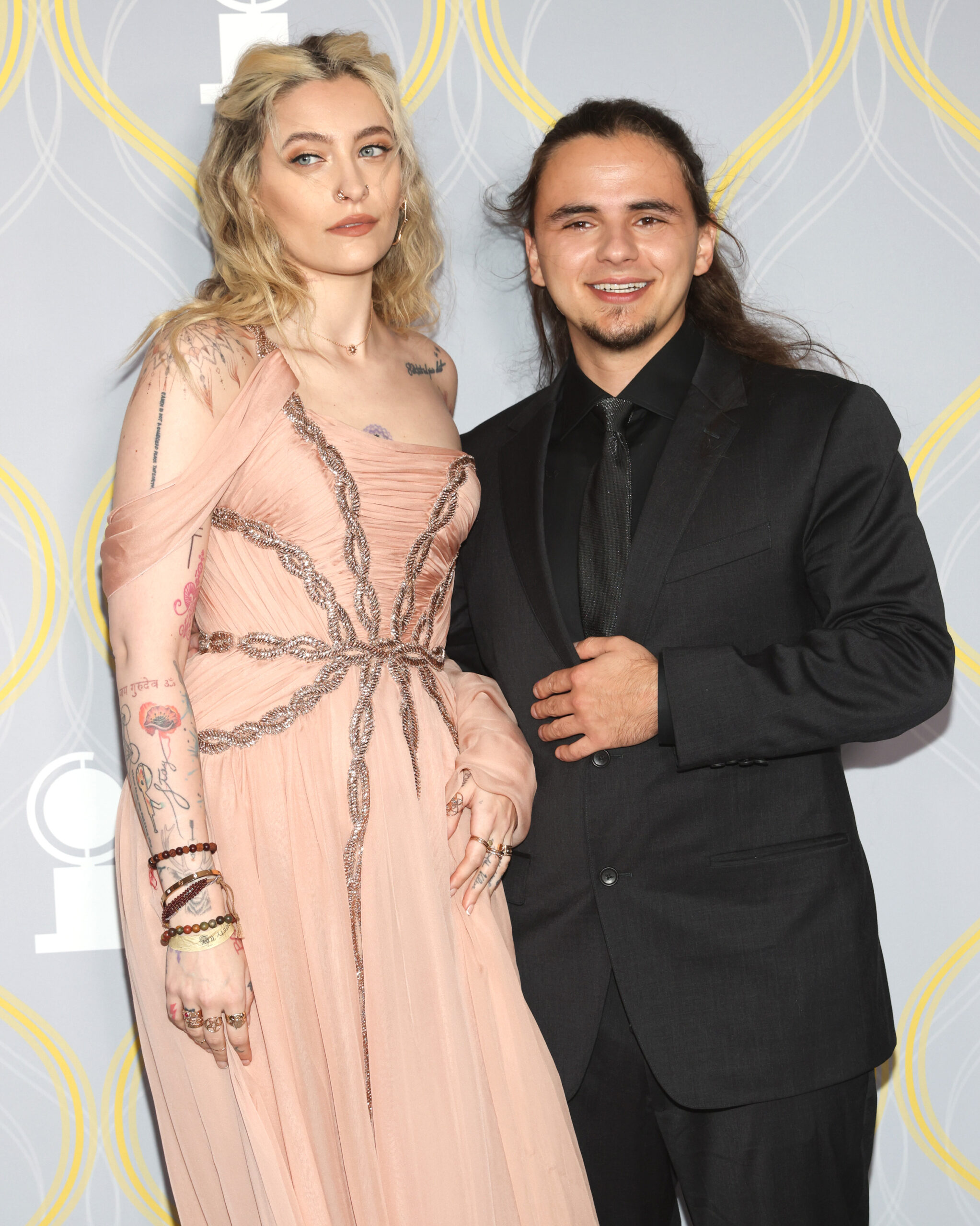 Paris and Prince Jackson on the red carpet
