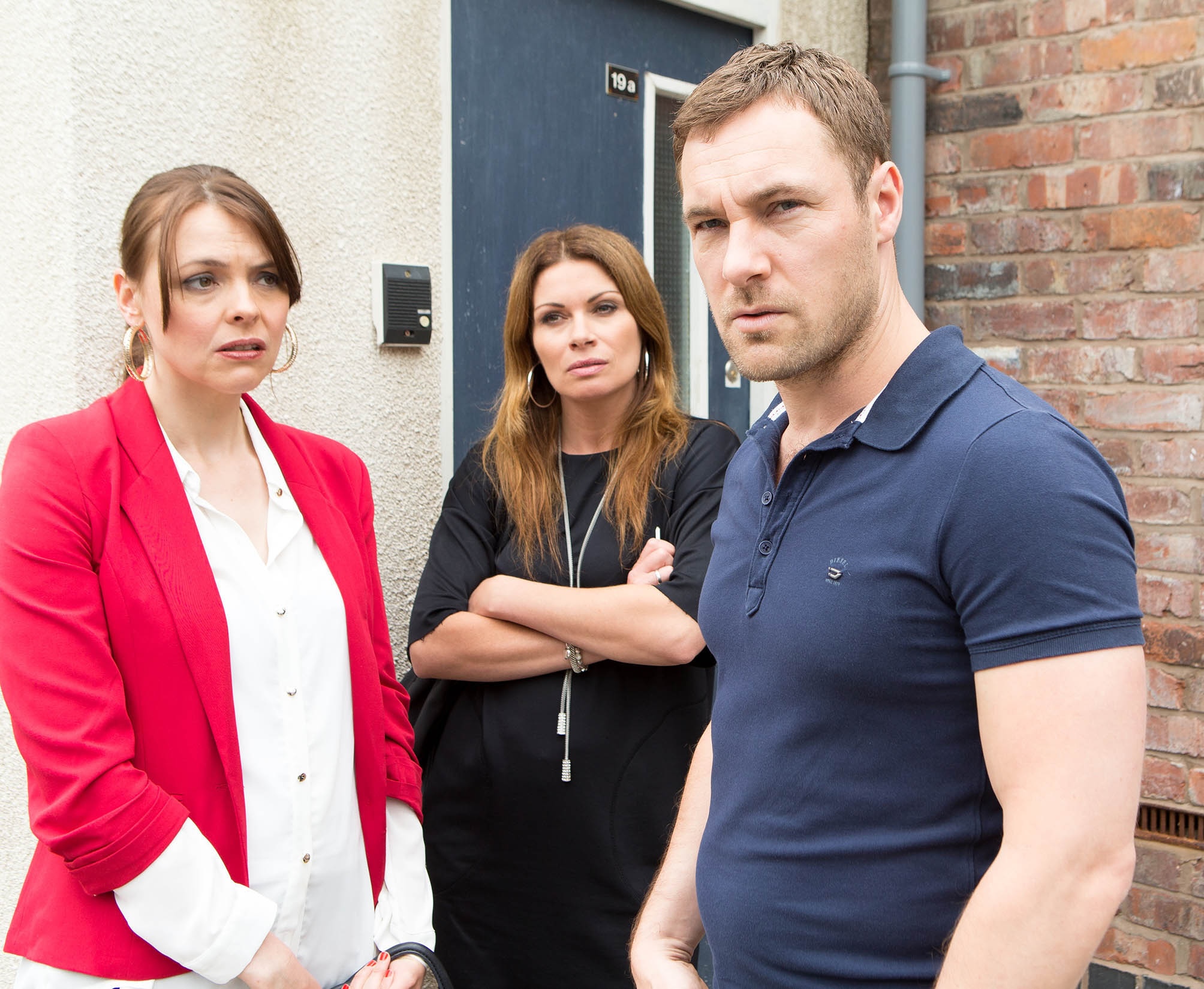 Coronation Street's Rob, Tracy and Carla
