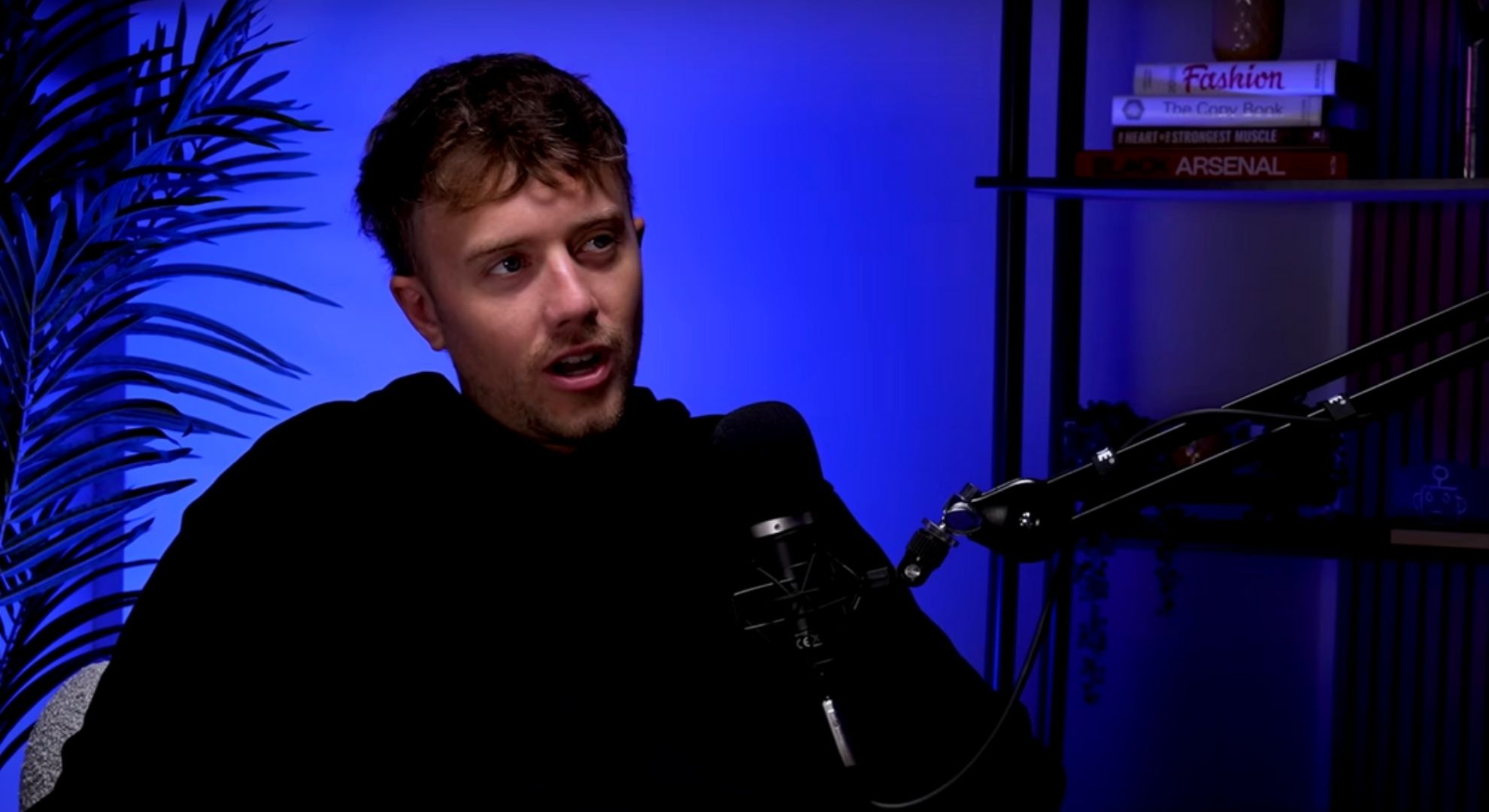 Roman Kemp on a podcast