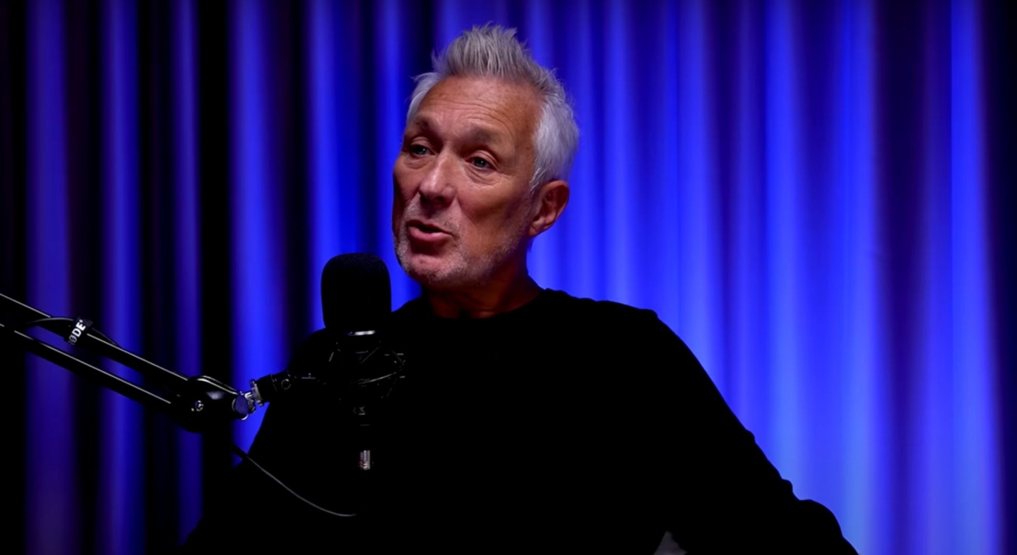 Martin Kemp on a podcast