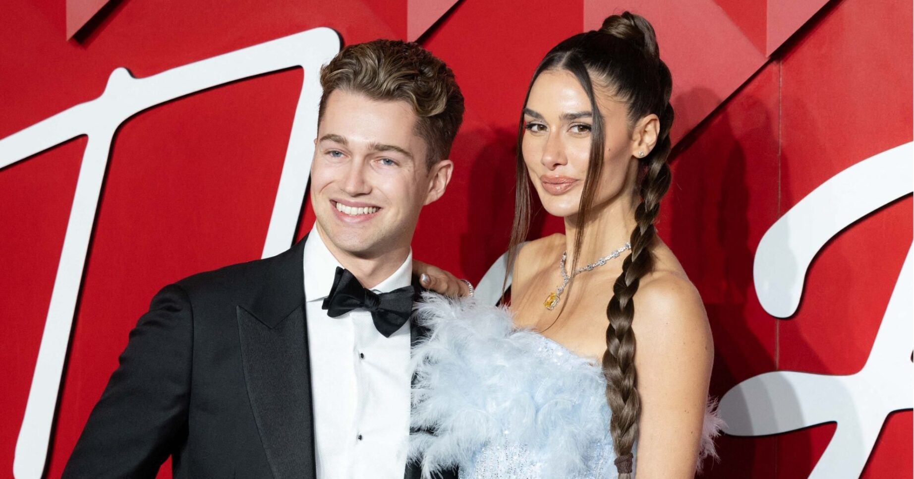 AJ Pritchard and Zara Zoffany smiling together