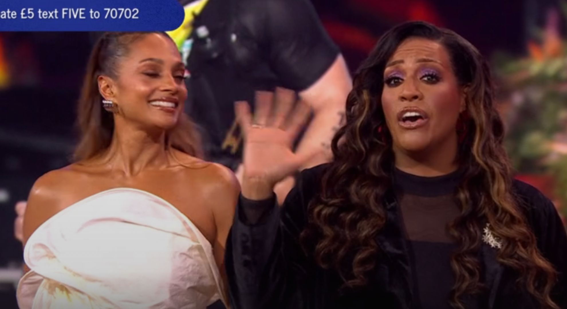 Alesha Dixon and Alison Hammond hosting Comic Relief