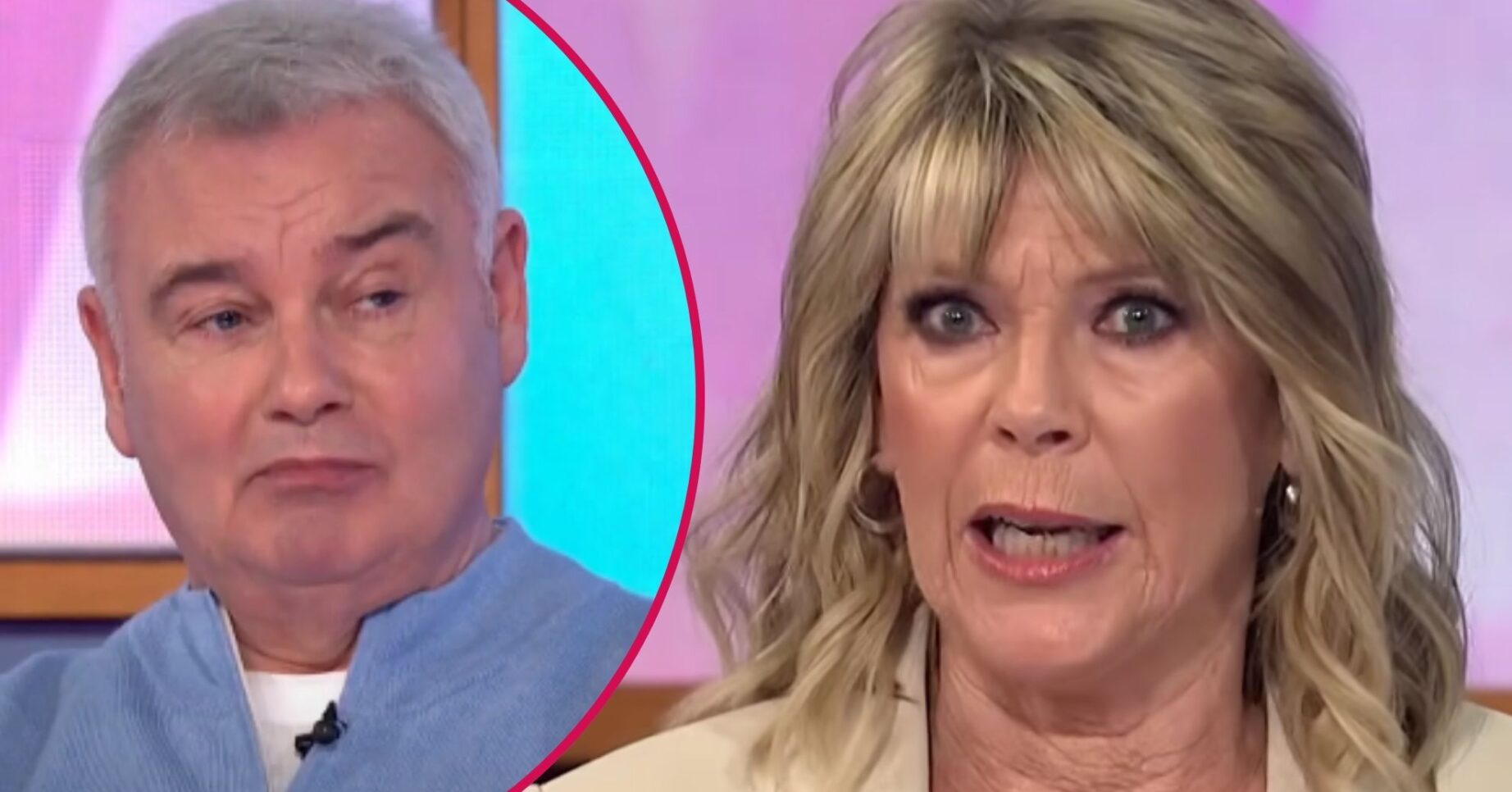 Eamonn and Ruth looking serious