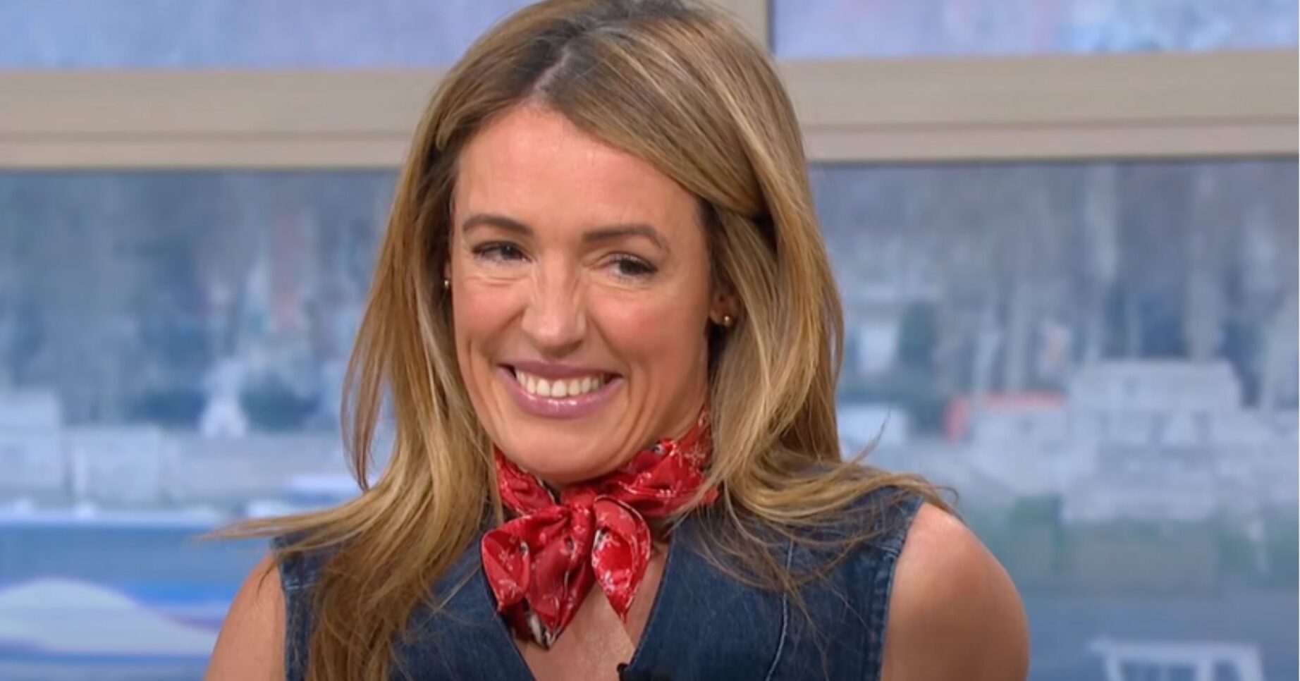 Cat smiling on This Morning