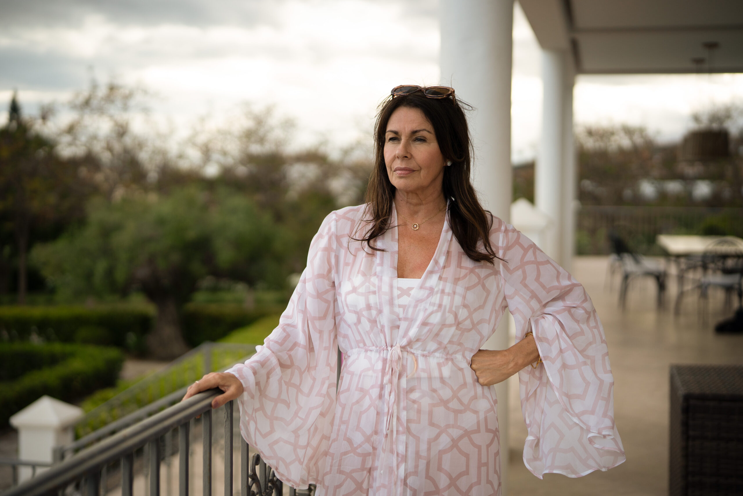 Julie Graham in This City is Ours in a white dress