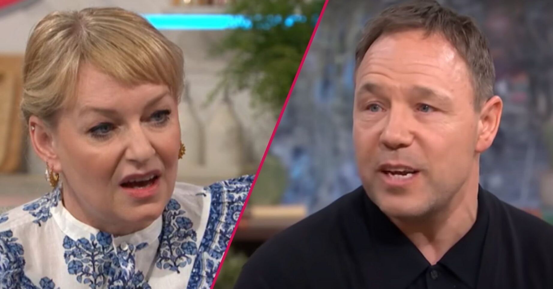 ED split pic: Christine Tremarco on Lorraine / Stephen Graham on This Morning