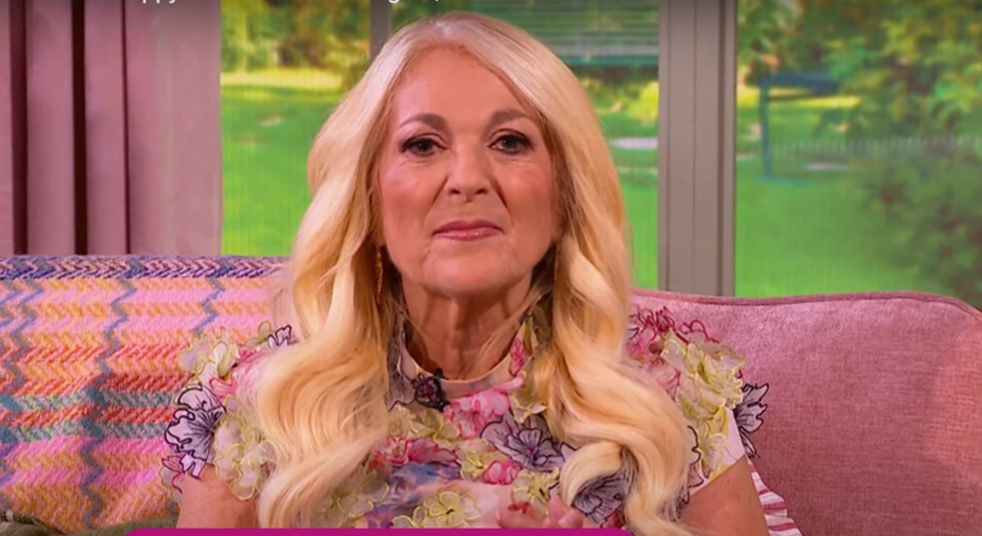 Vanessa Feltz gazing in front