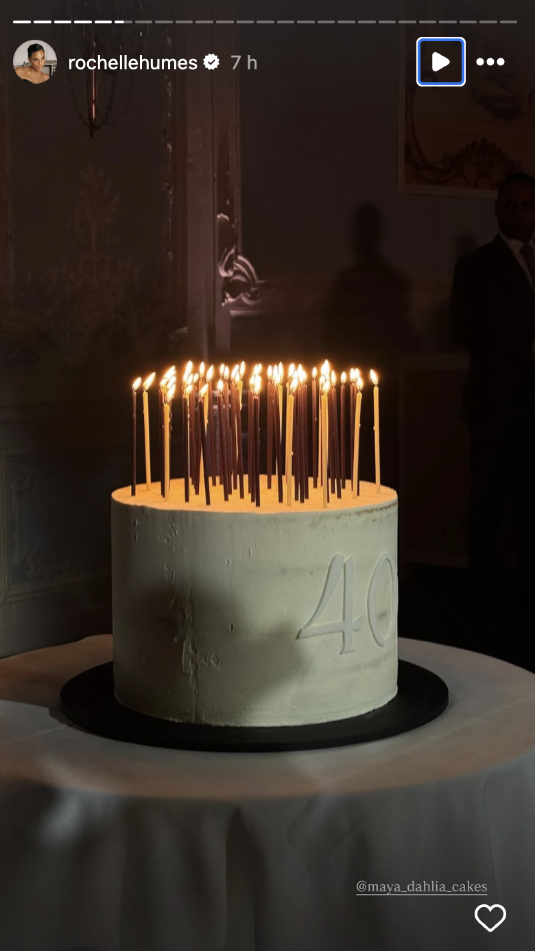 Rochelle Humes shared photo of Marvin's birthday cake (Credit: Instagram)