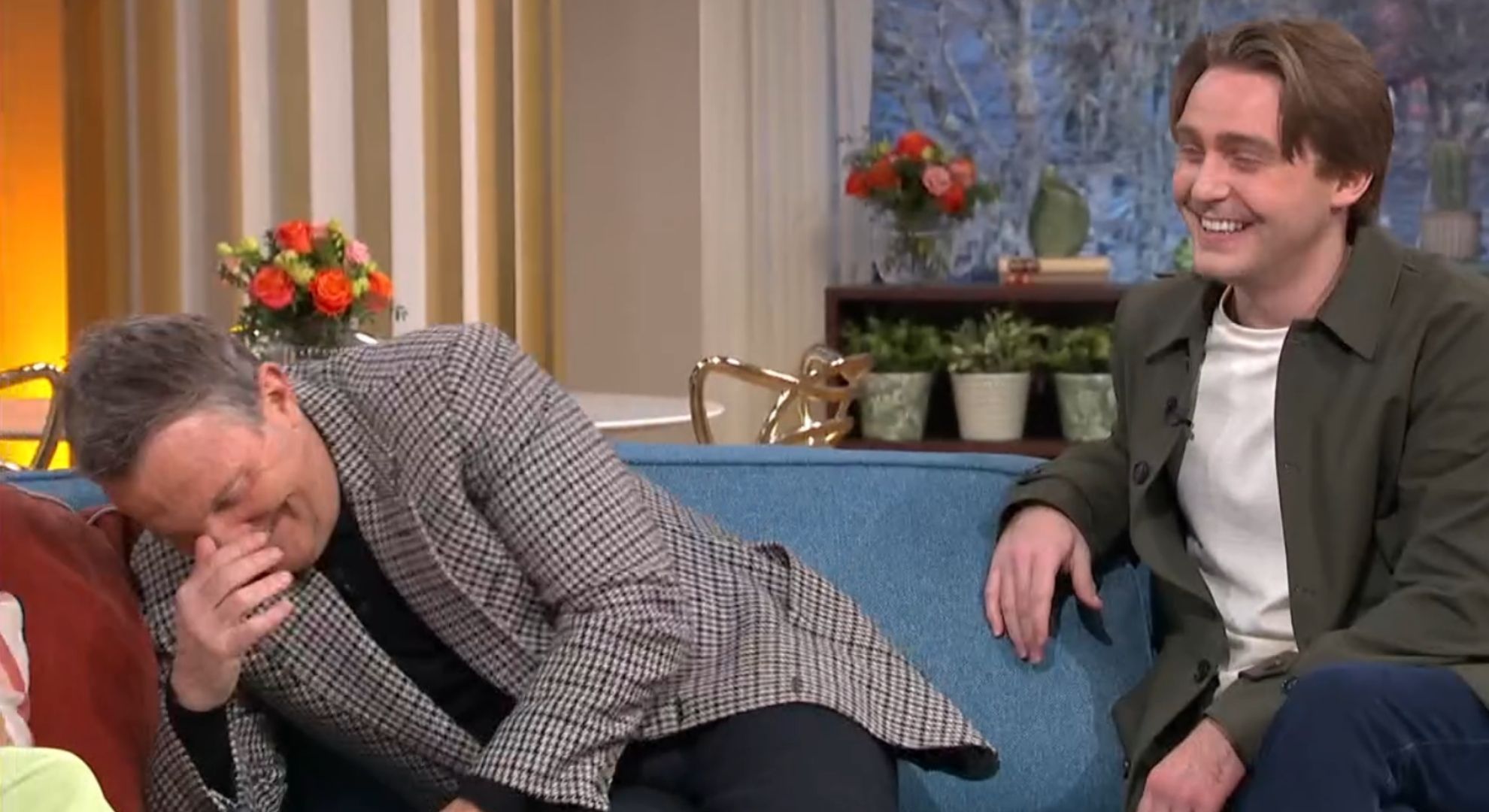 Bradley and son Barney Walsh on This Morning