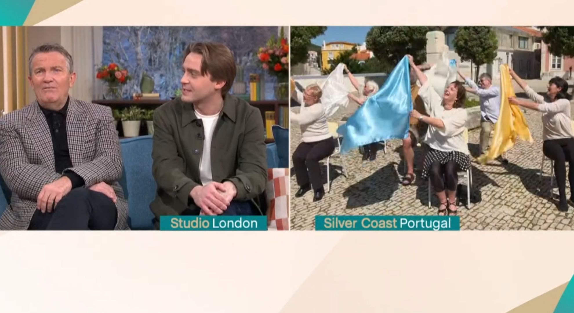 Bradley and son Barney Walsh on This Morning