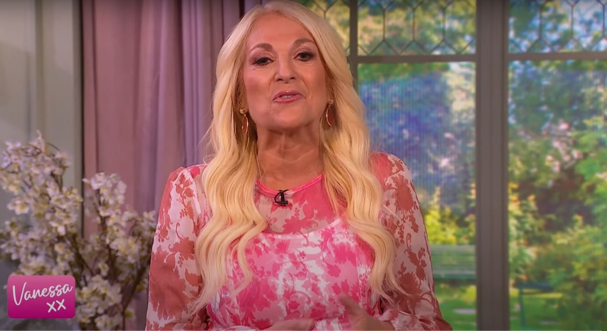 Vanessa Feltz hosting her show