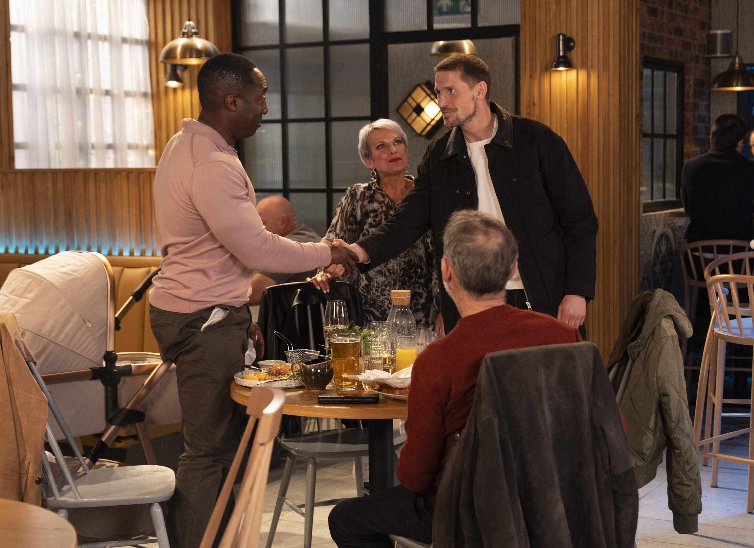 Debbie, Kevin, Carl and Ronnie at the Bistro