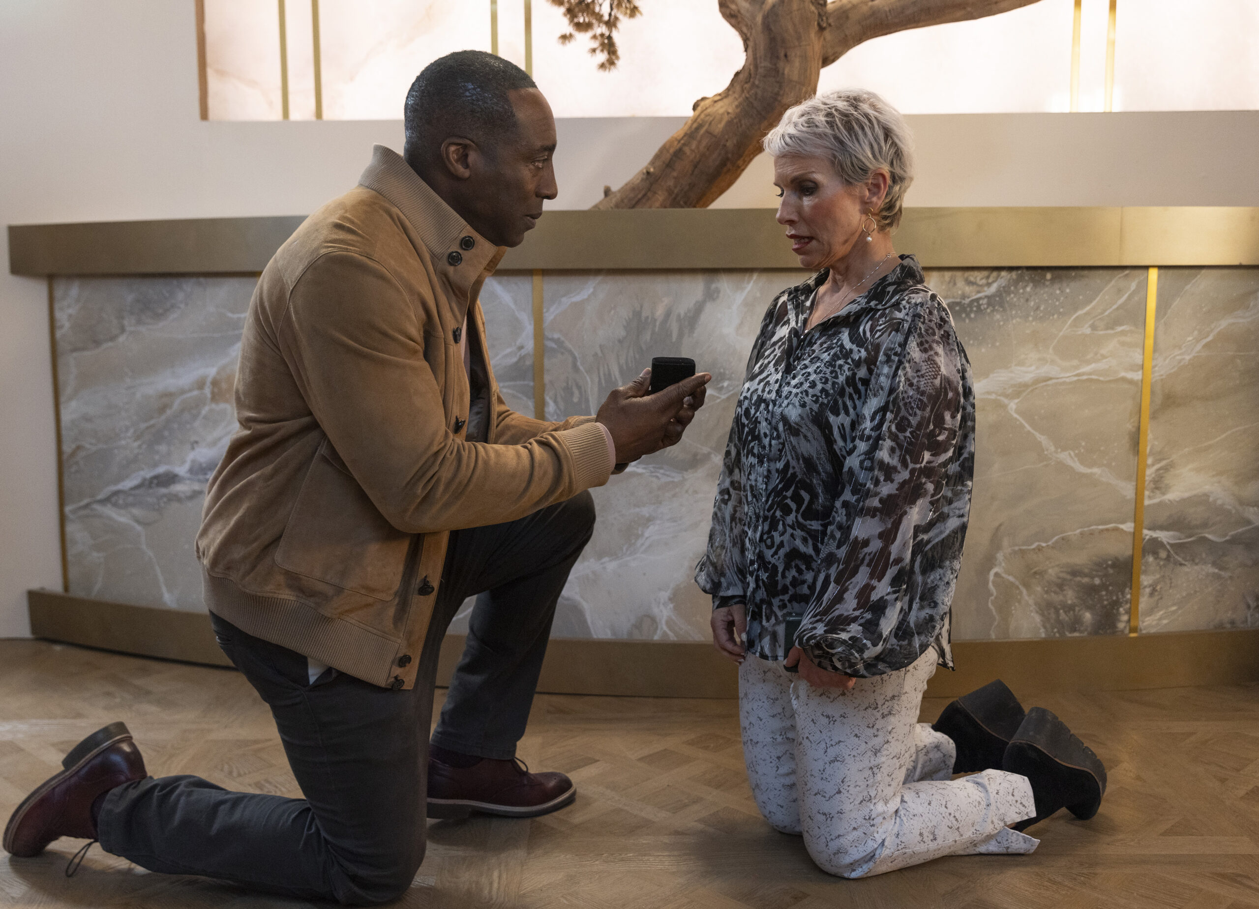 Ronnie proposing to Debbie