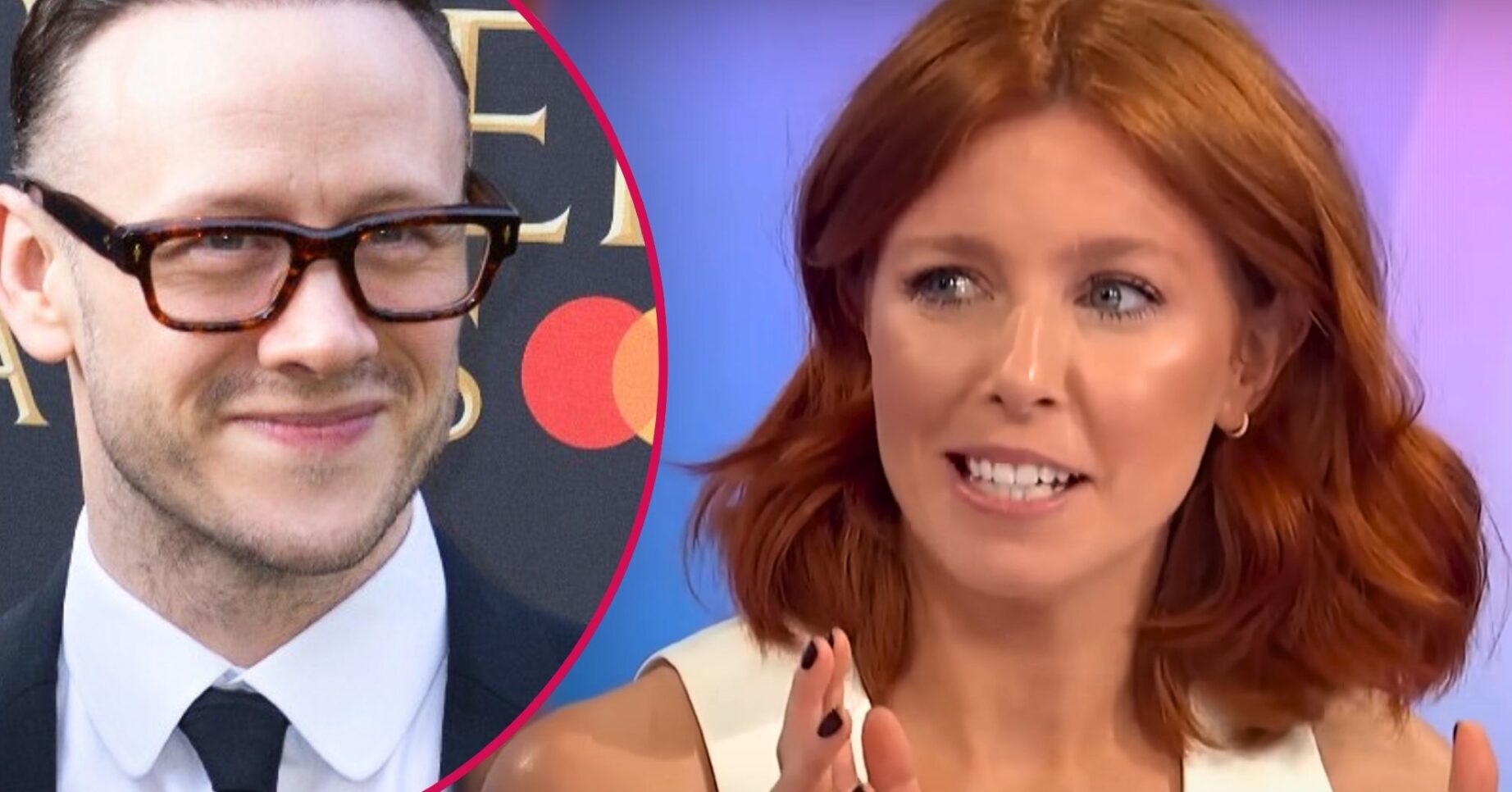Split image of Kevin Clifton and Stacey Dooley