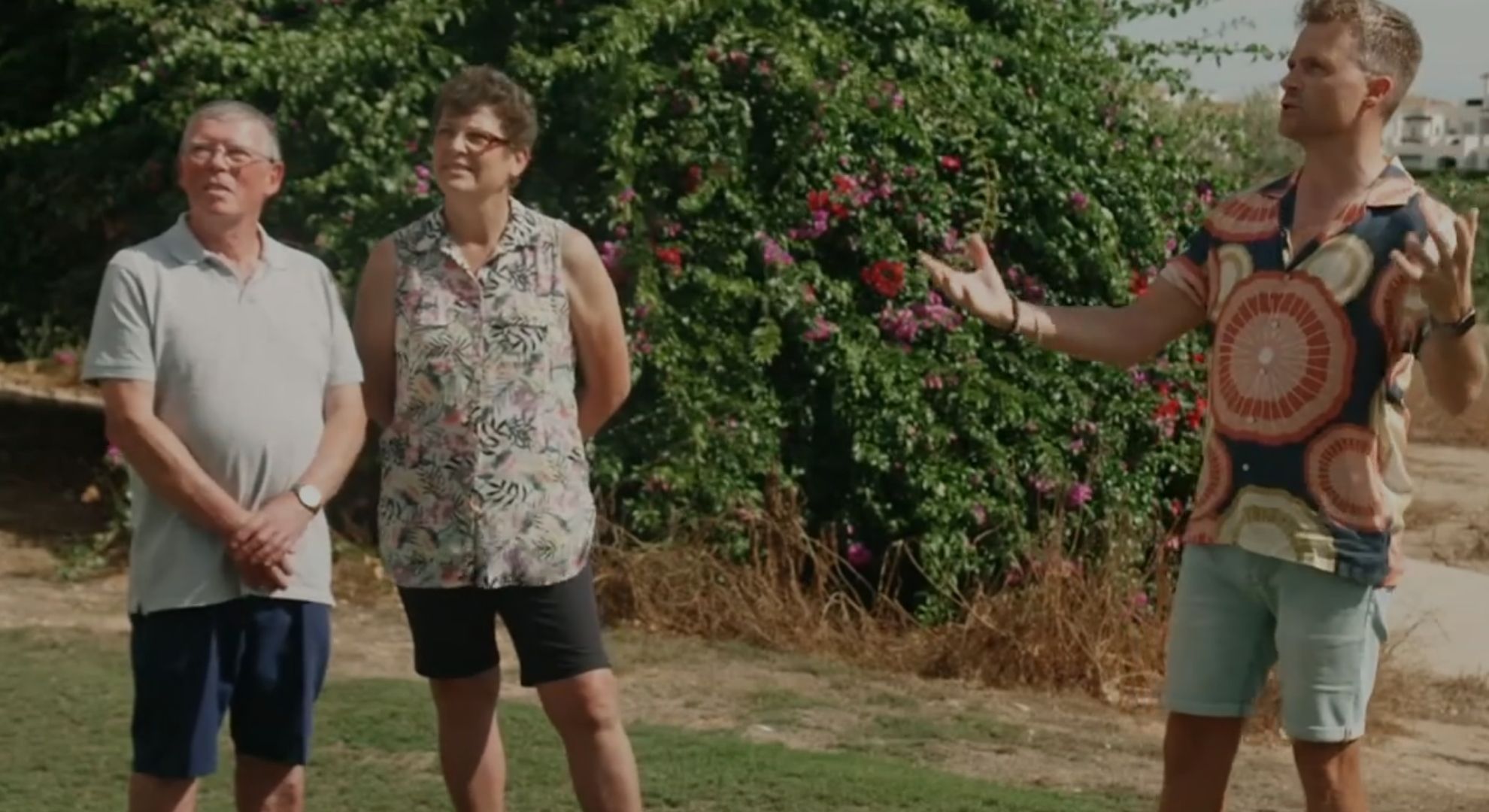 Screenshot from an episode of A Place in the Sun