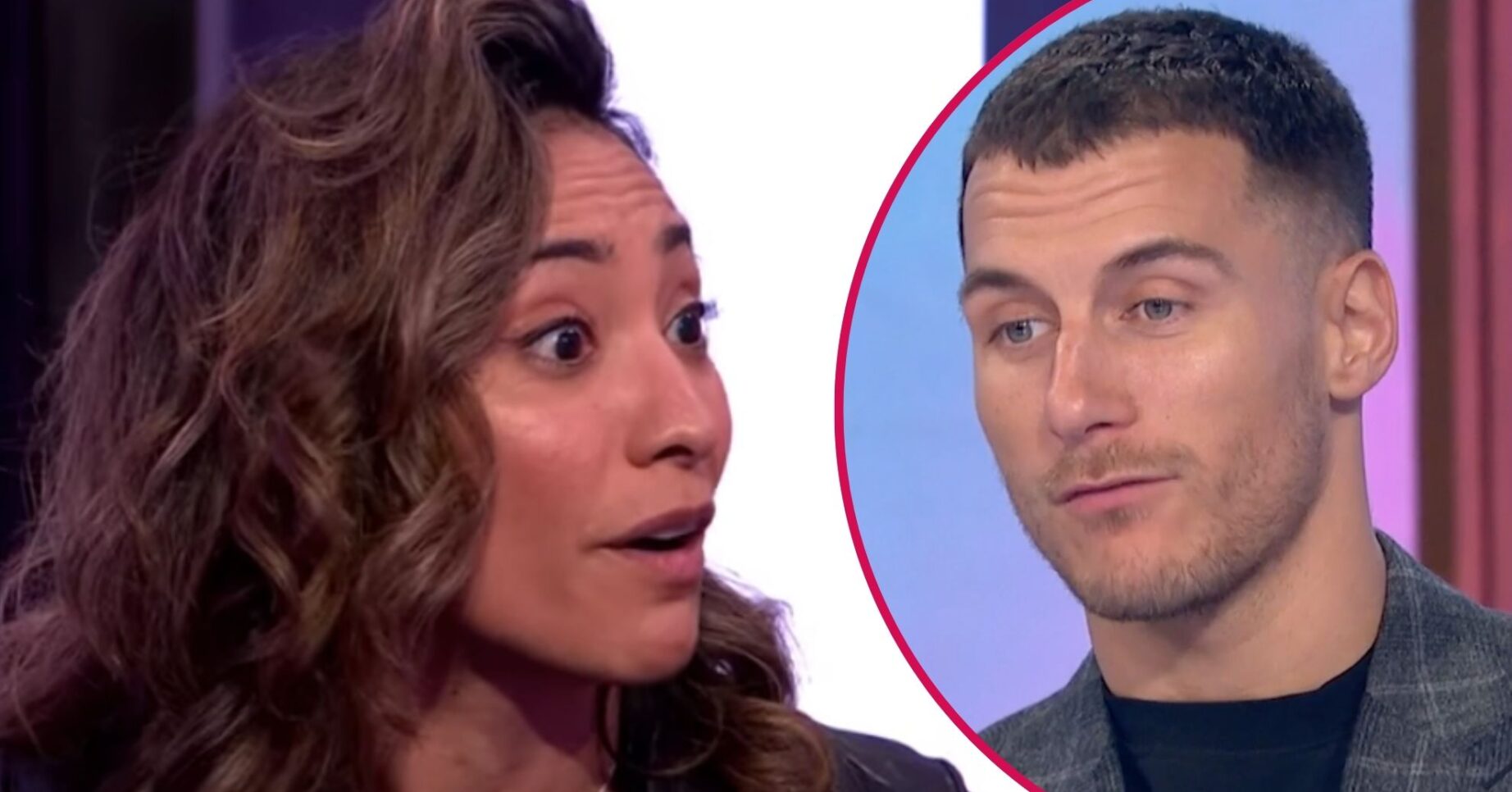 Karen and Gorka looking serious