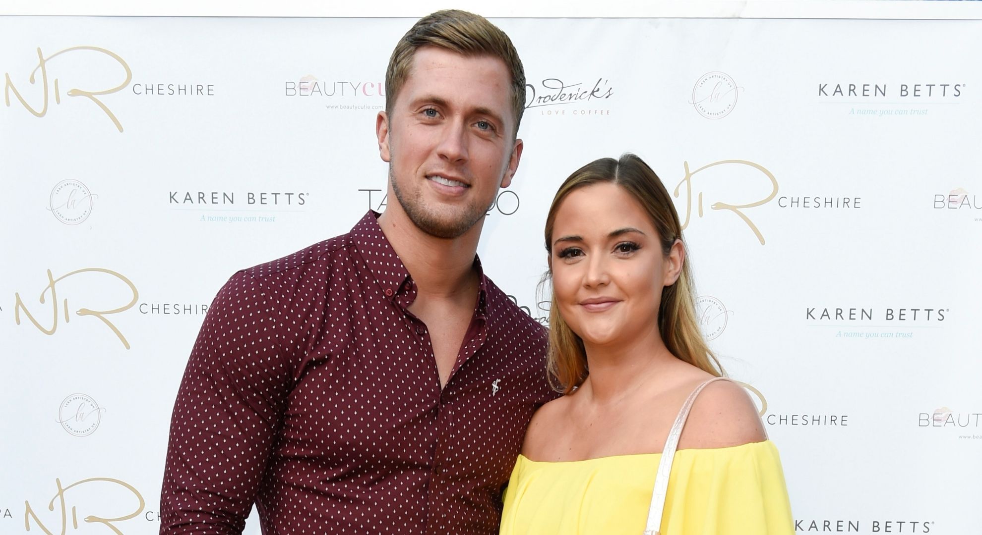 Dan Osborne and Jacqueline Jossa on the red carpet 