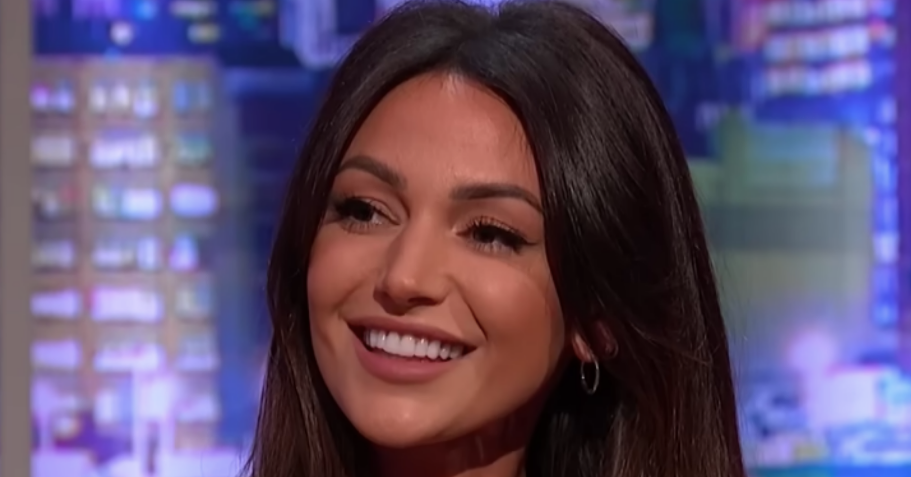 Michelle Keegan smiling