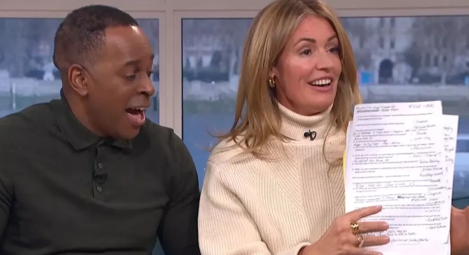 Cat Deeley and Andi Peters on This Morning
