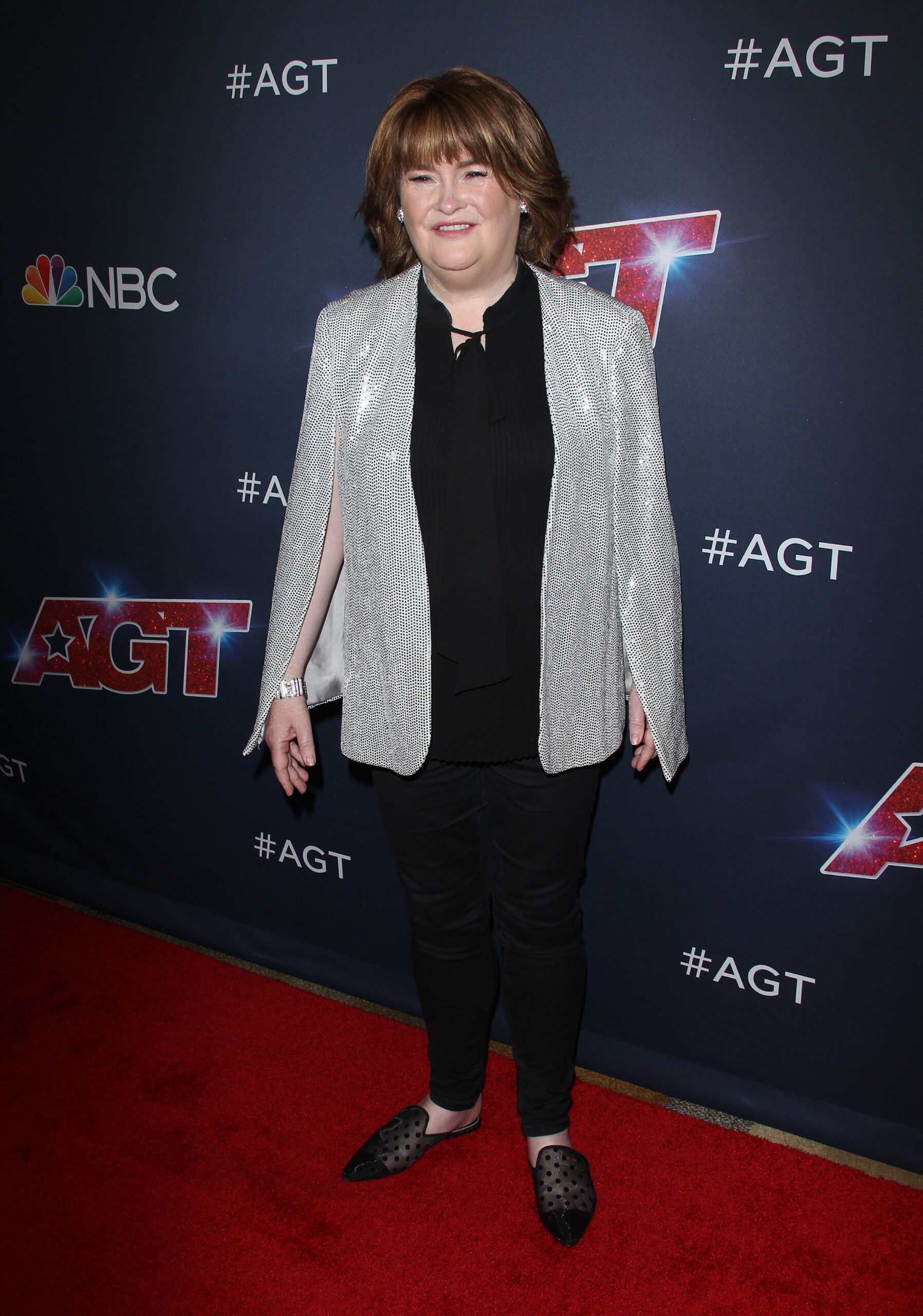 Susan Boyle on the red carpet