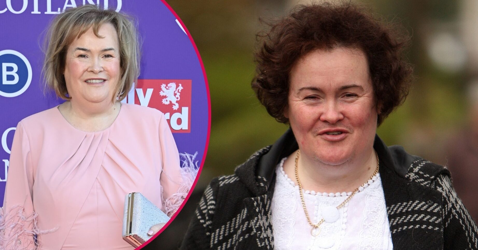 Susan Boyle walking / Susan Boyle on the red carpet