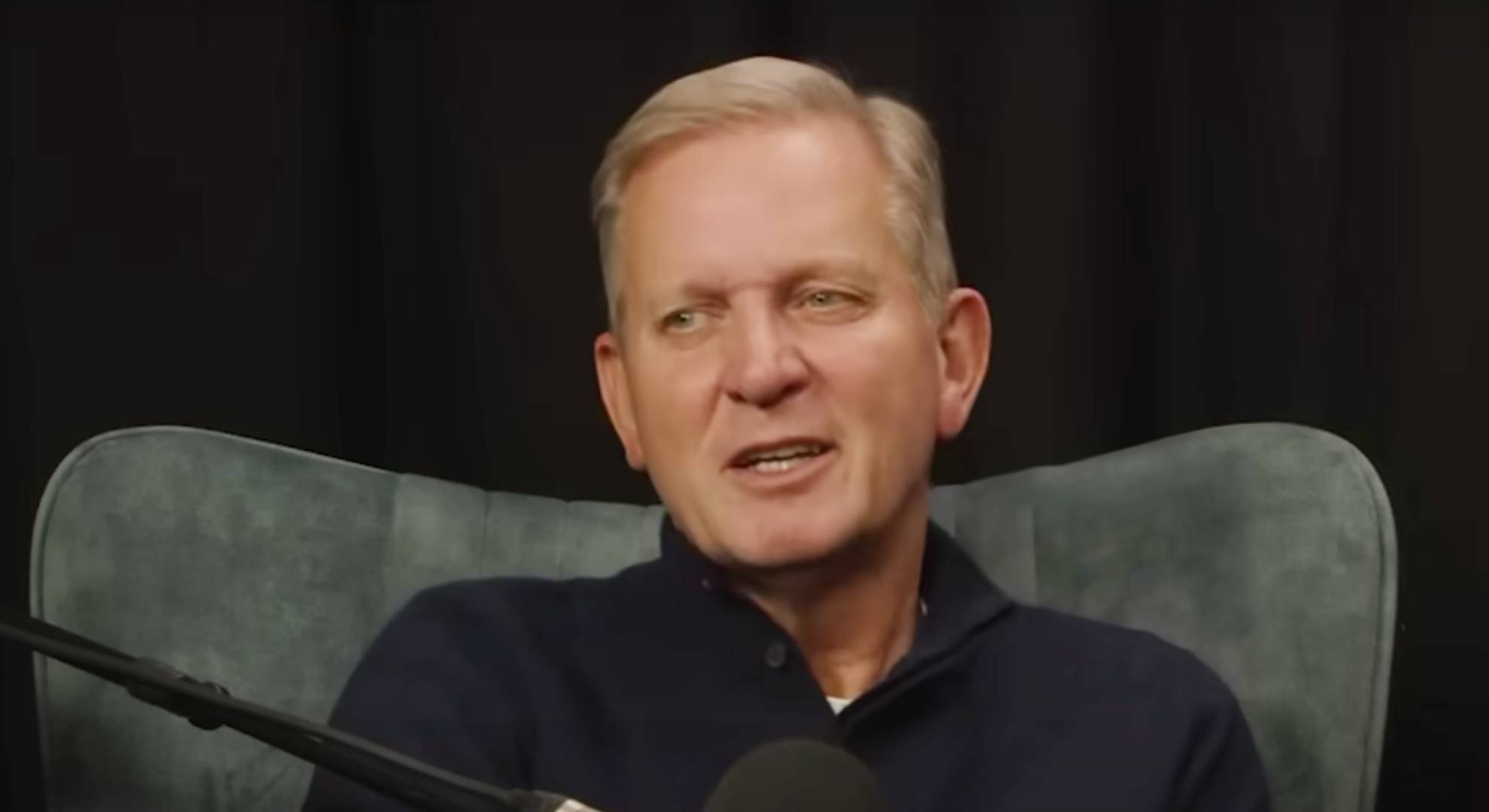 Jeremy Kyle sits in a chair