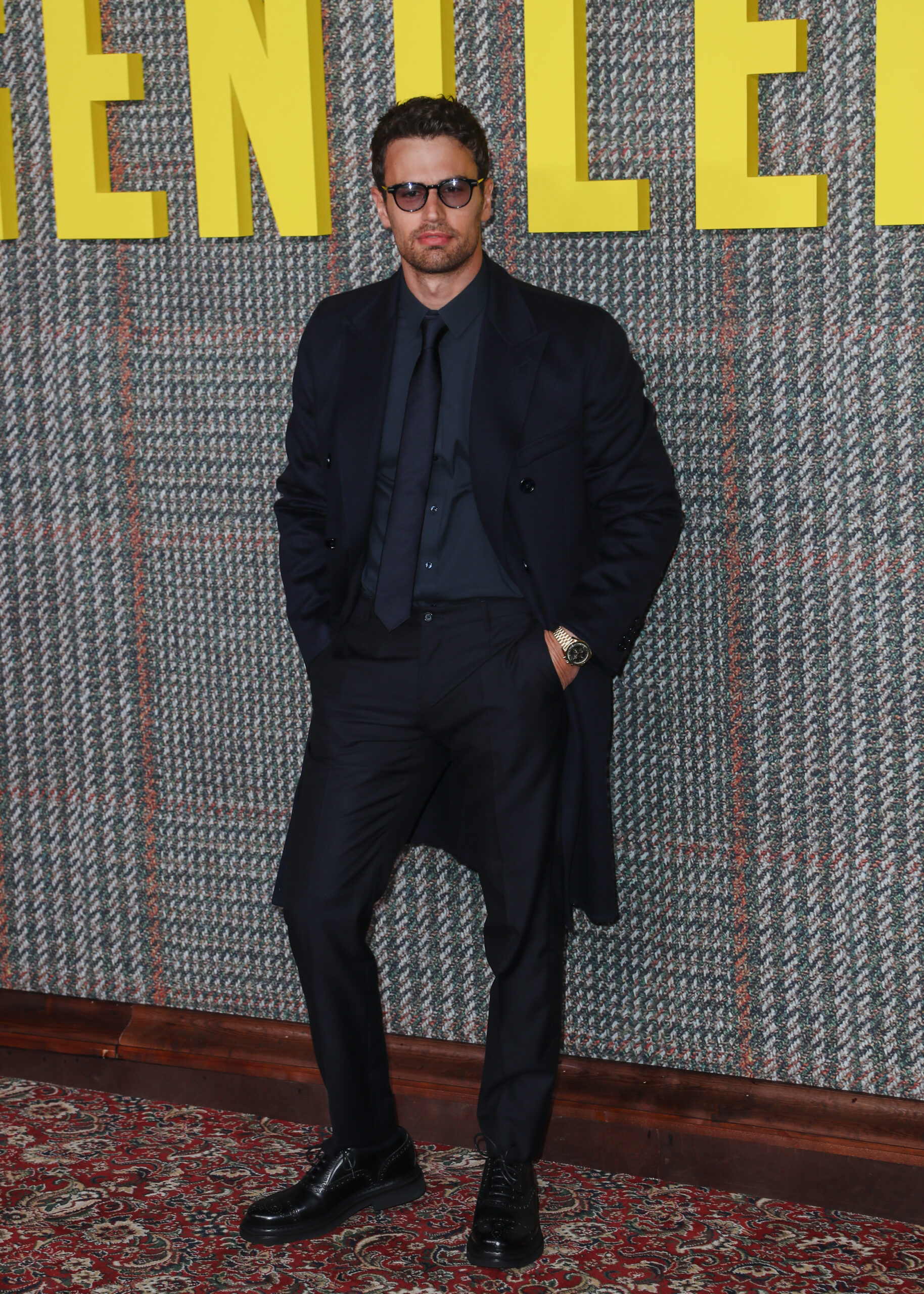 Theo James at premiere 