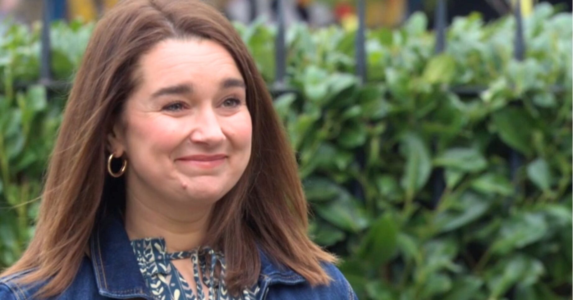 Vicki Fowler smiling on EastEnders (Credit: BBC/Composite: ED!)