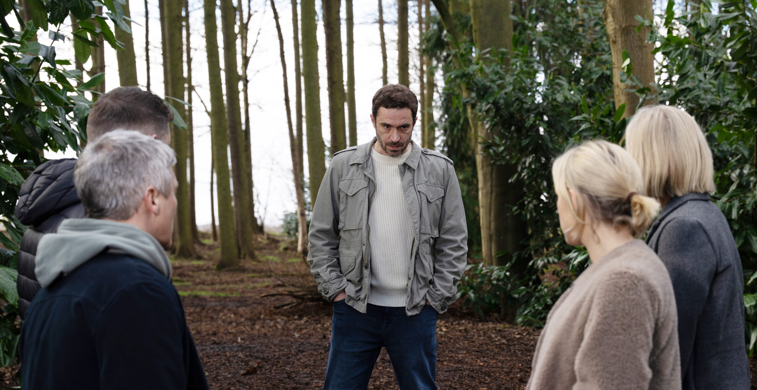 Emmerdale's John in the woods