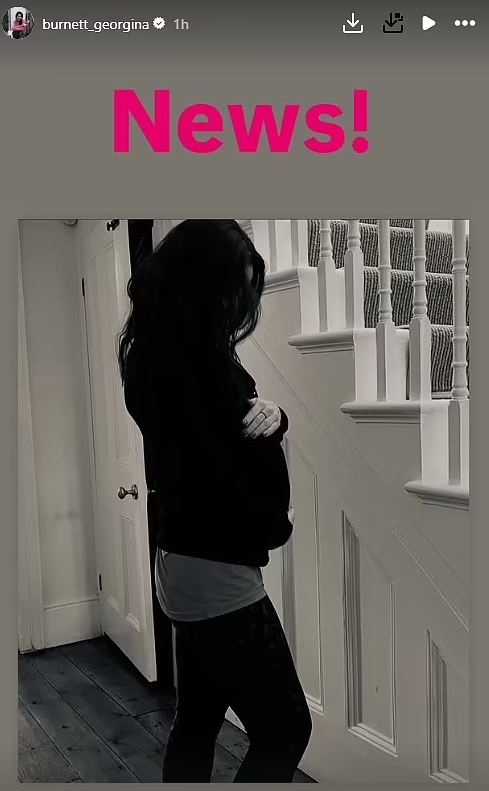 Georgina Burnett's April Fool's pregnancy joke