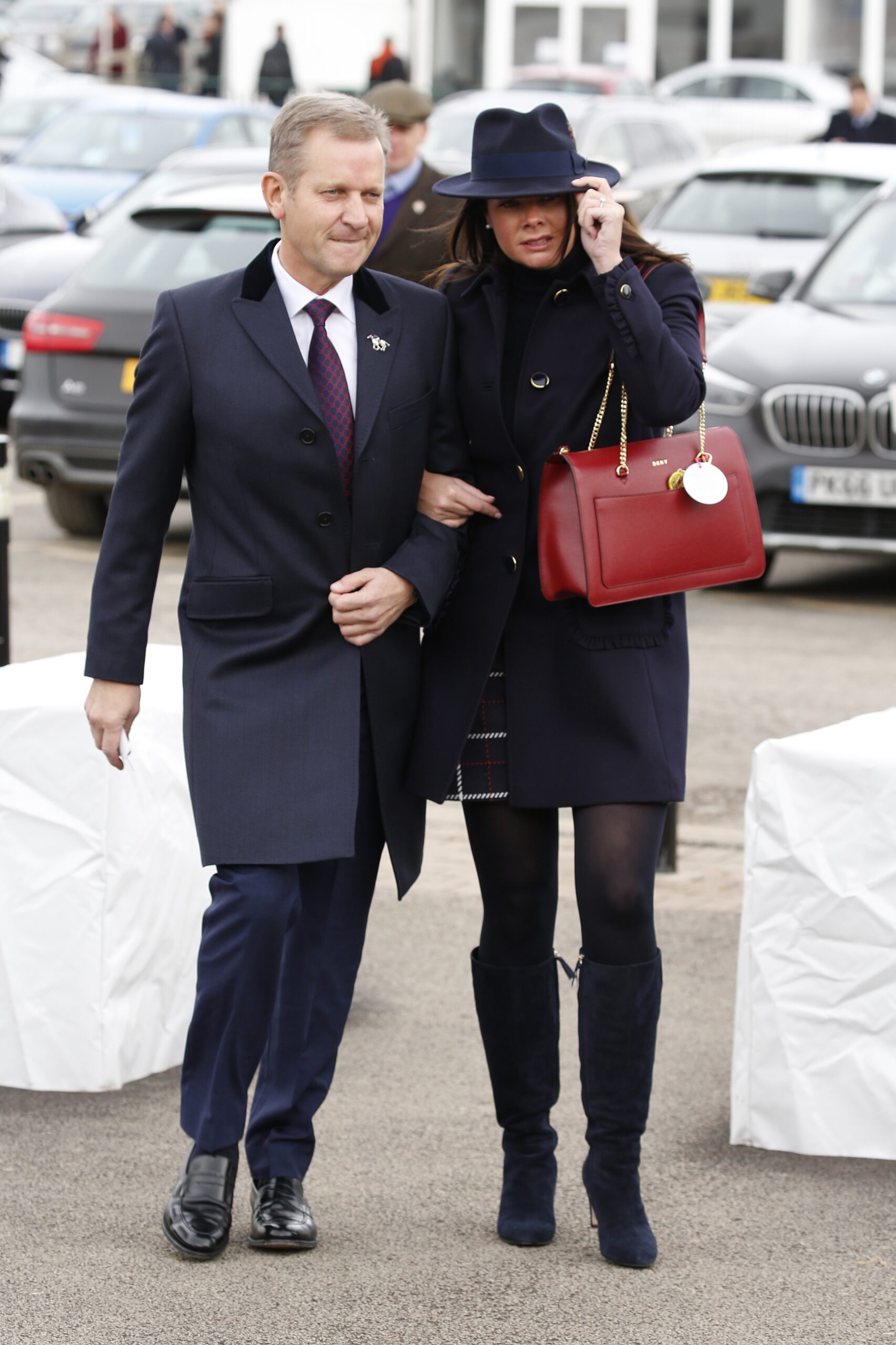 Jeremy Kyle and Vicky Burton walking