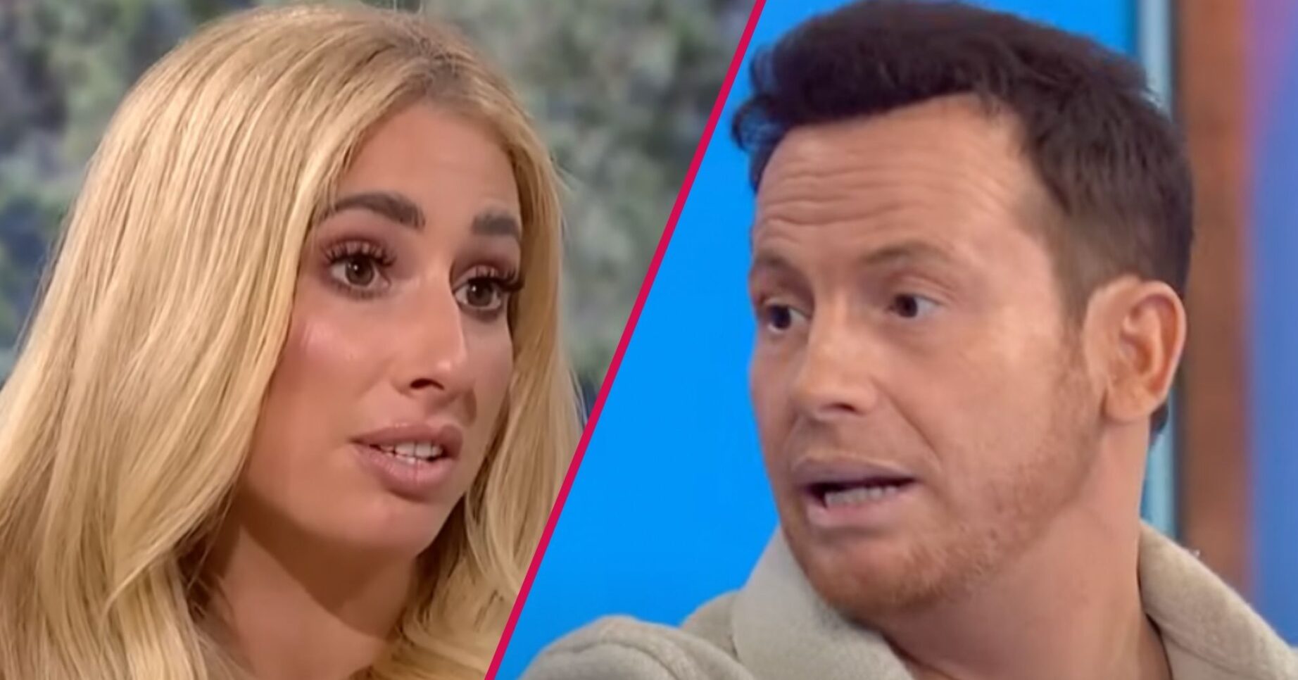 ED split: Stacey Solomon and Joe Swash