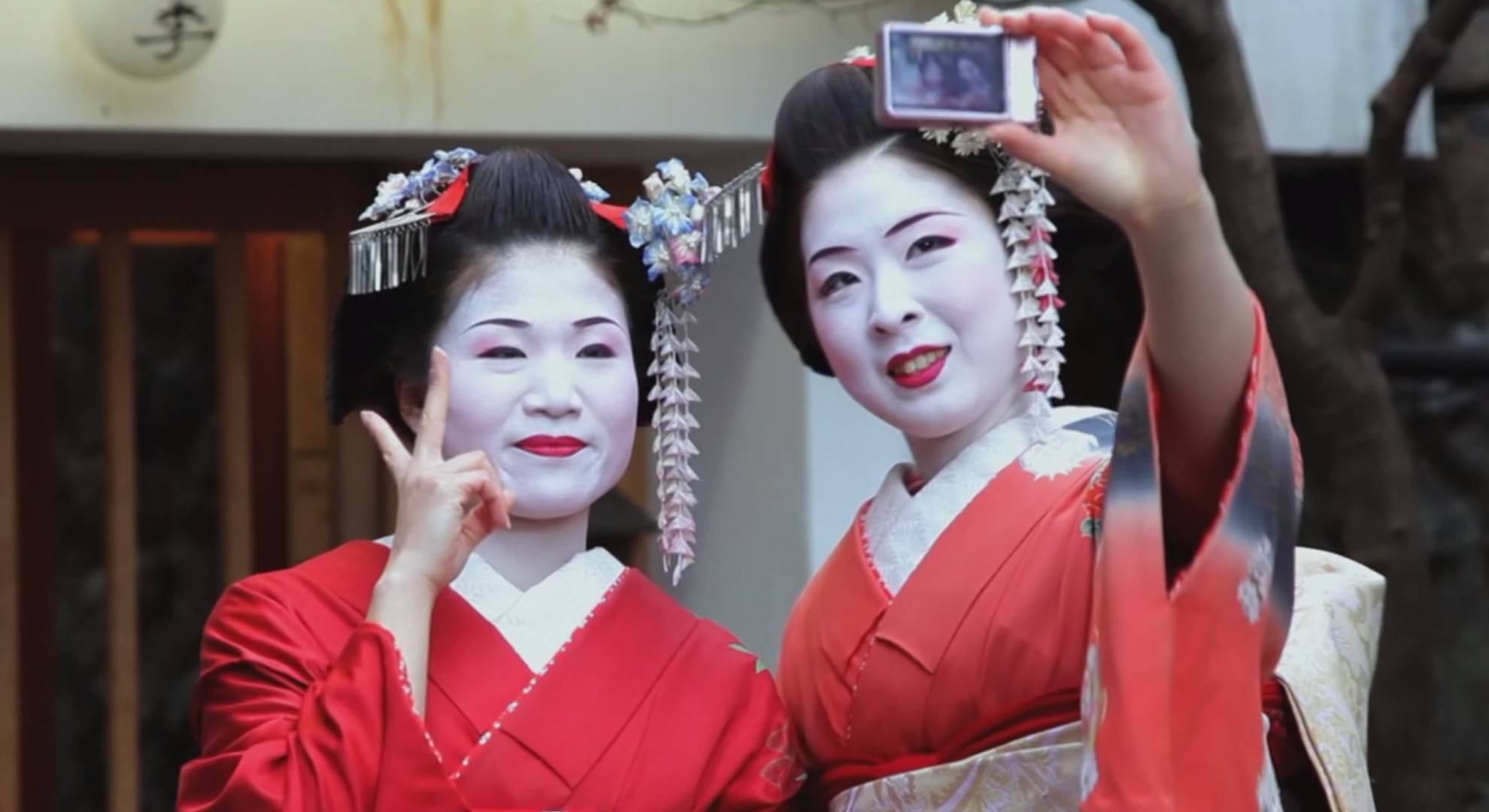 Geisha take a selfie on Breaking Dad