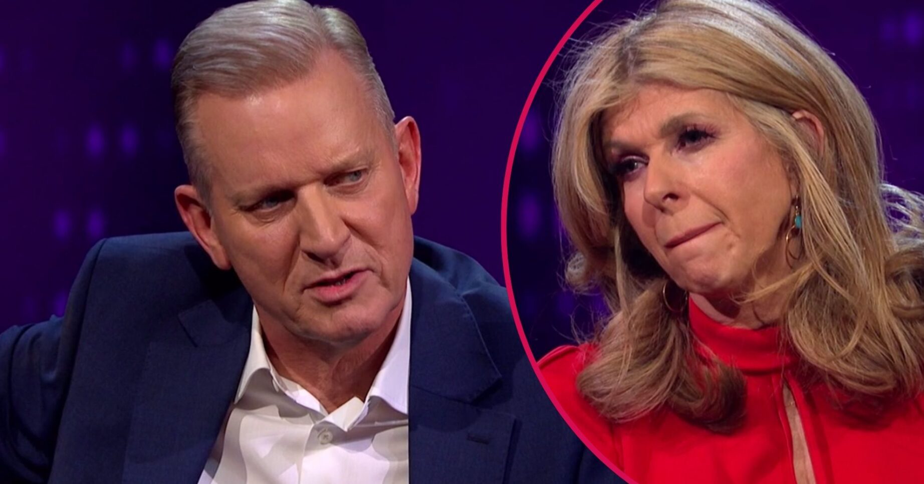 Jeremy Kyle speaks, Kate Garraway listens intently
