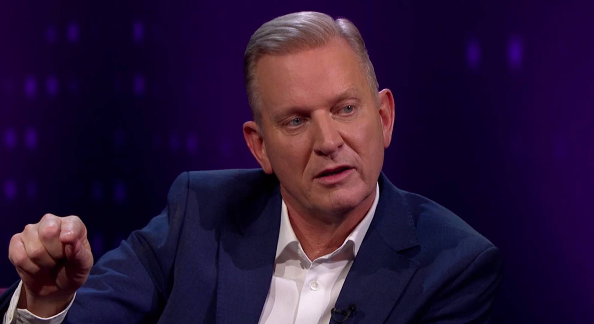 Jeremy Kyle gestures with his hand