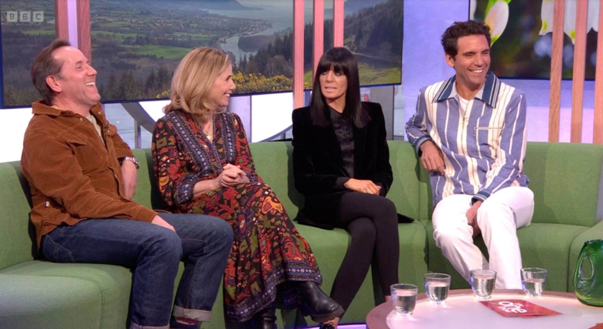 The One Show guests react to swearing on air