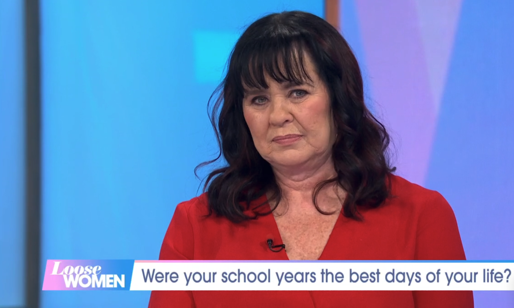 Coleen Nolan looking fed up on Loose Women