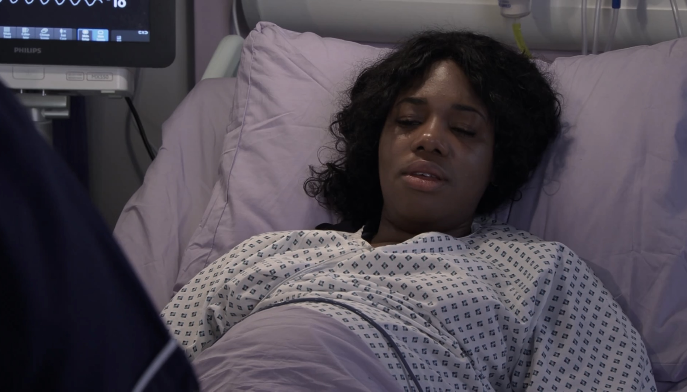 Coronation Street's Dee-Dee unconscious