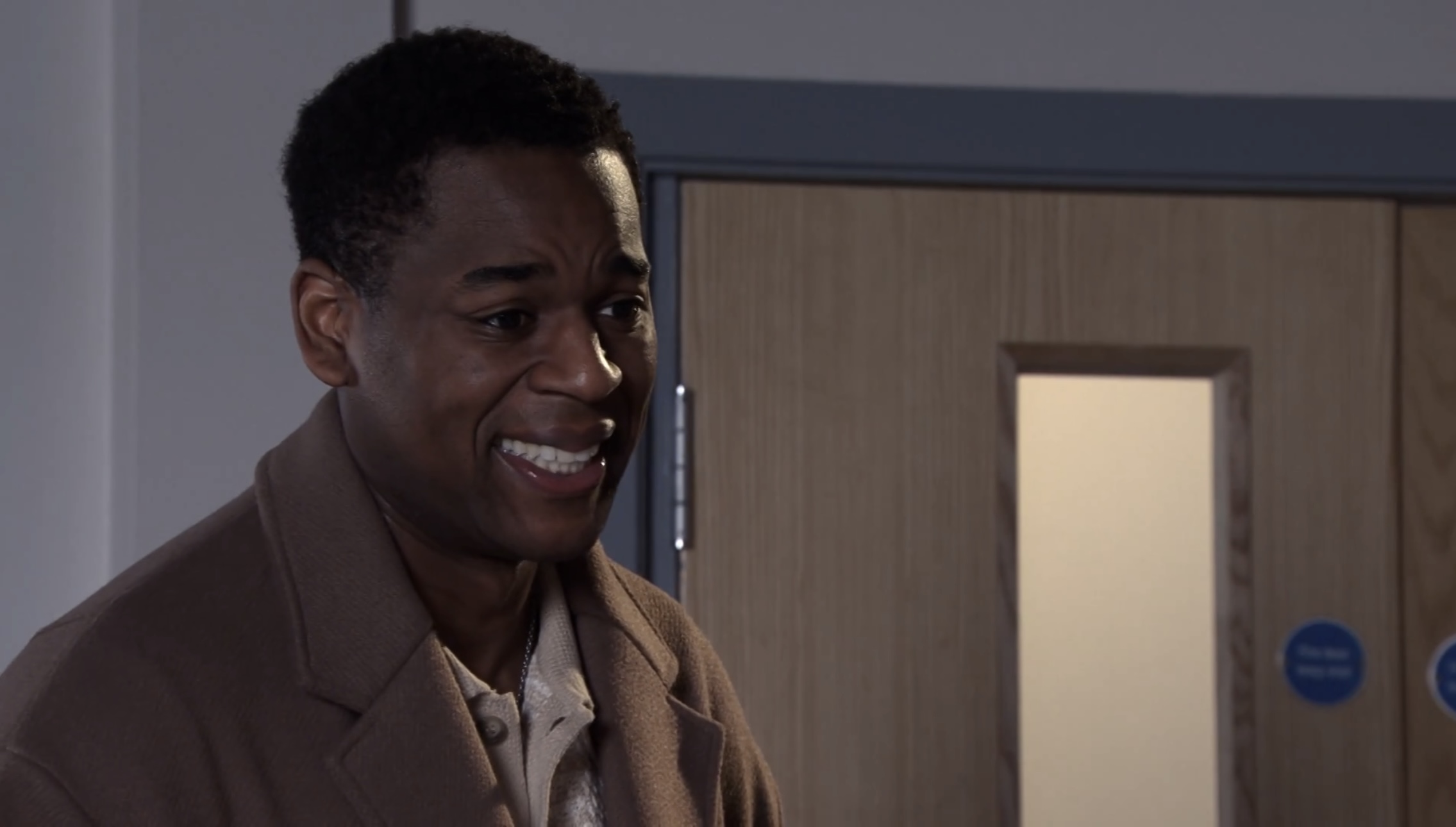 Coronation Street's James Bailey smiling