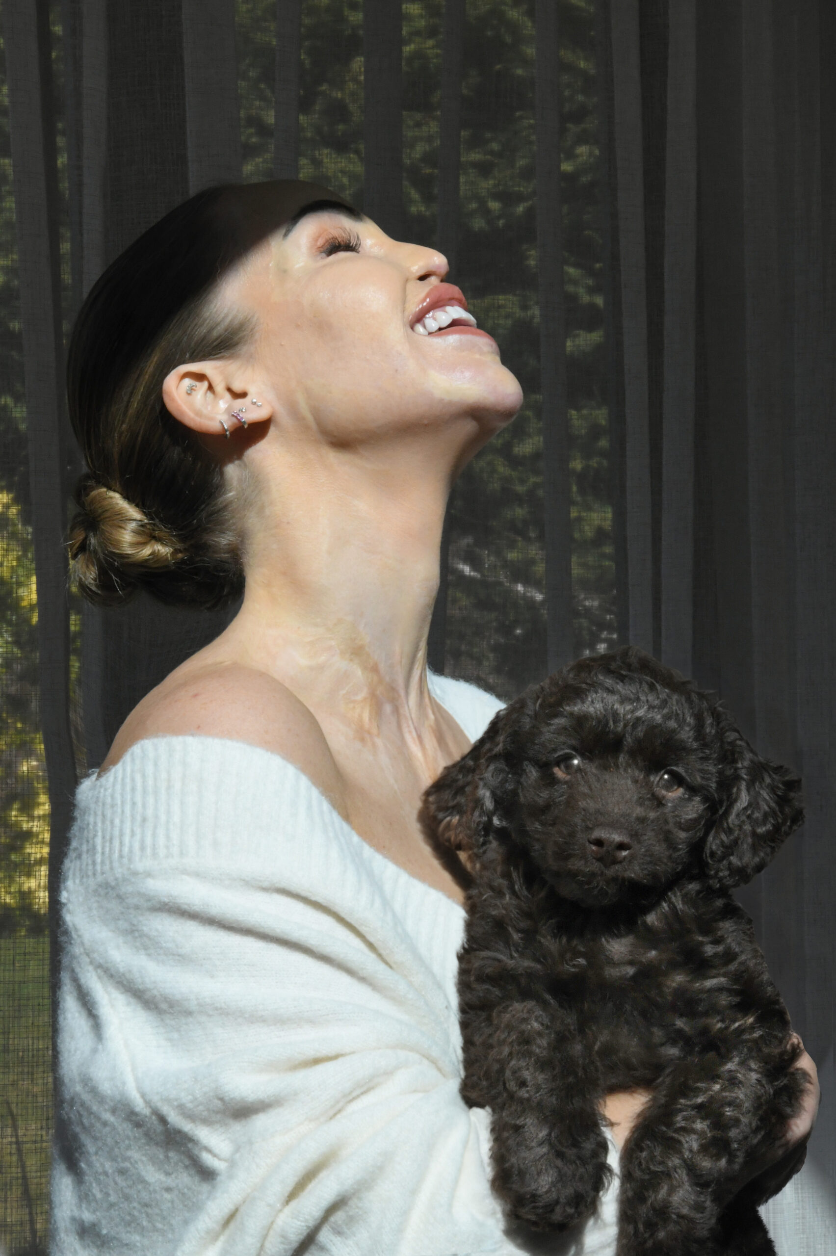 Katie Piper and her new dog