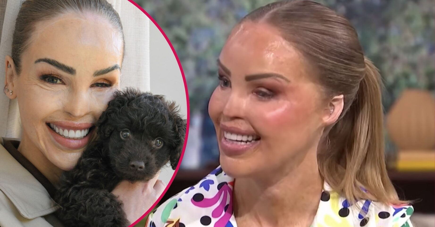 Katie Piper and her new dog