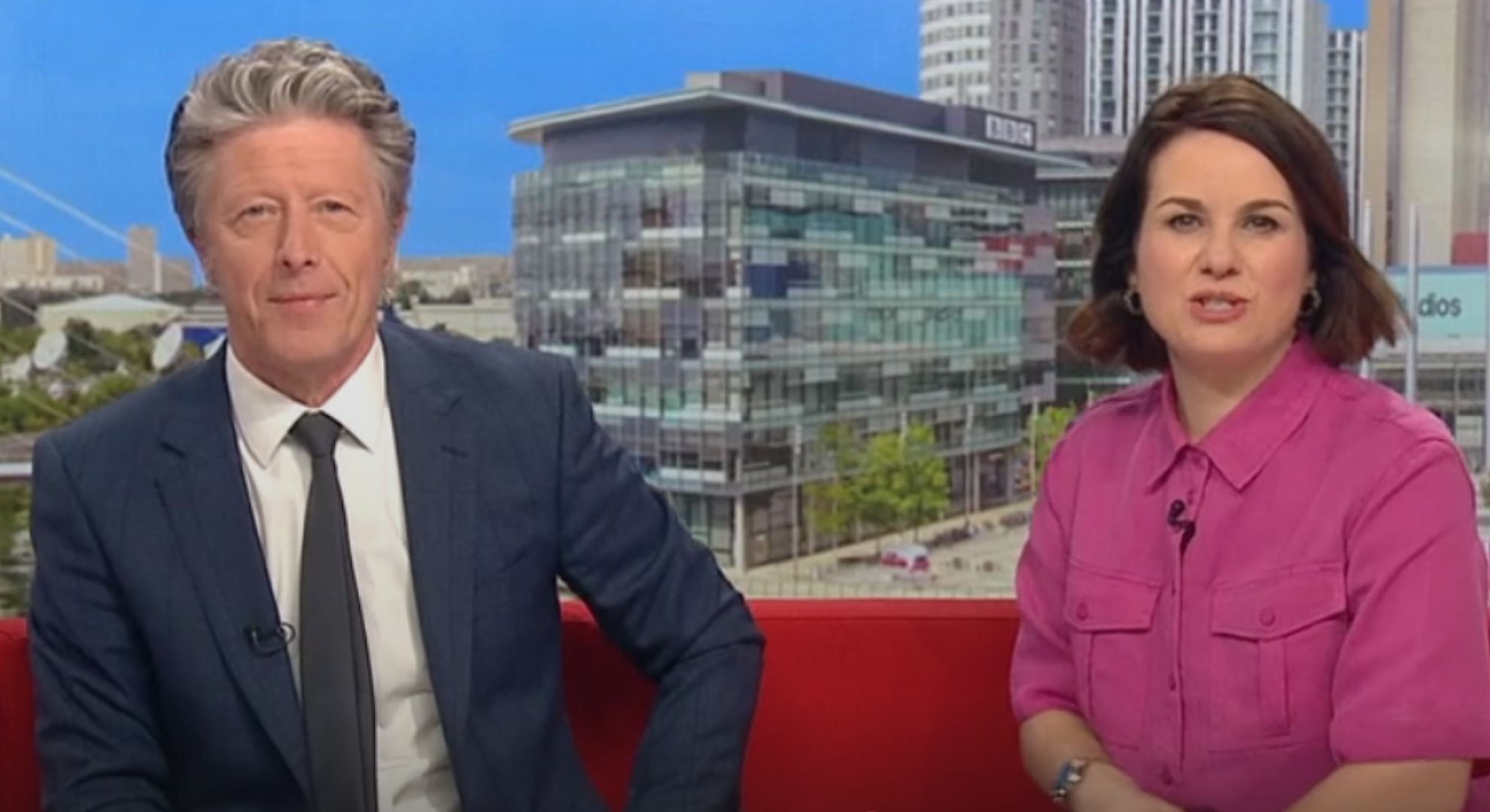 Charlie Stayt and Nina Warhust on BBC Breakfast