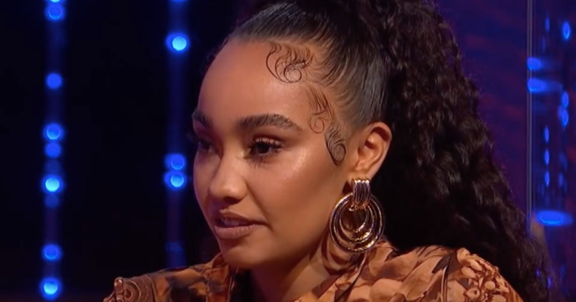 Leigh-Anne Pinnock looking serious